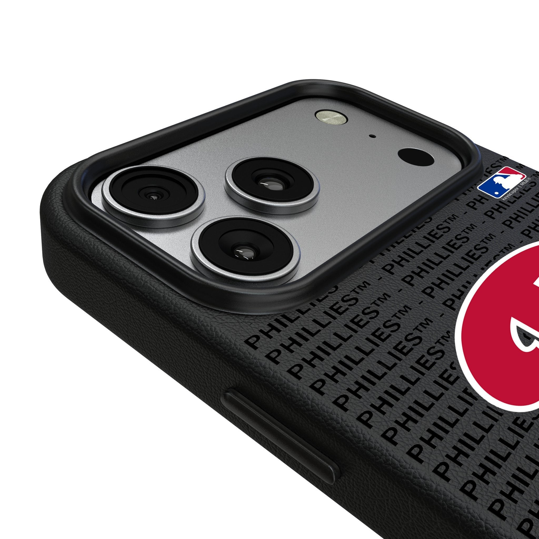 Philadelphia Phillies Text Backdrop MagSafe Compatible Phone Case for Apple iPhone 17 Series 3
