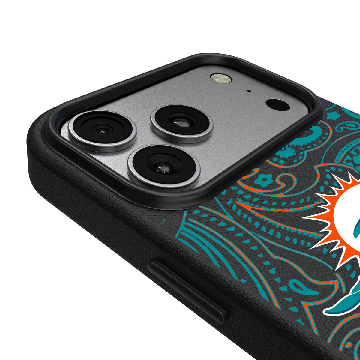 Miami Dolphins Paisley MagSafe Compatible Phone Case for Apple iPhone 17 Series 3