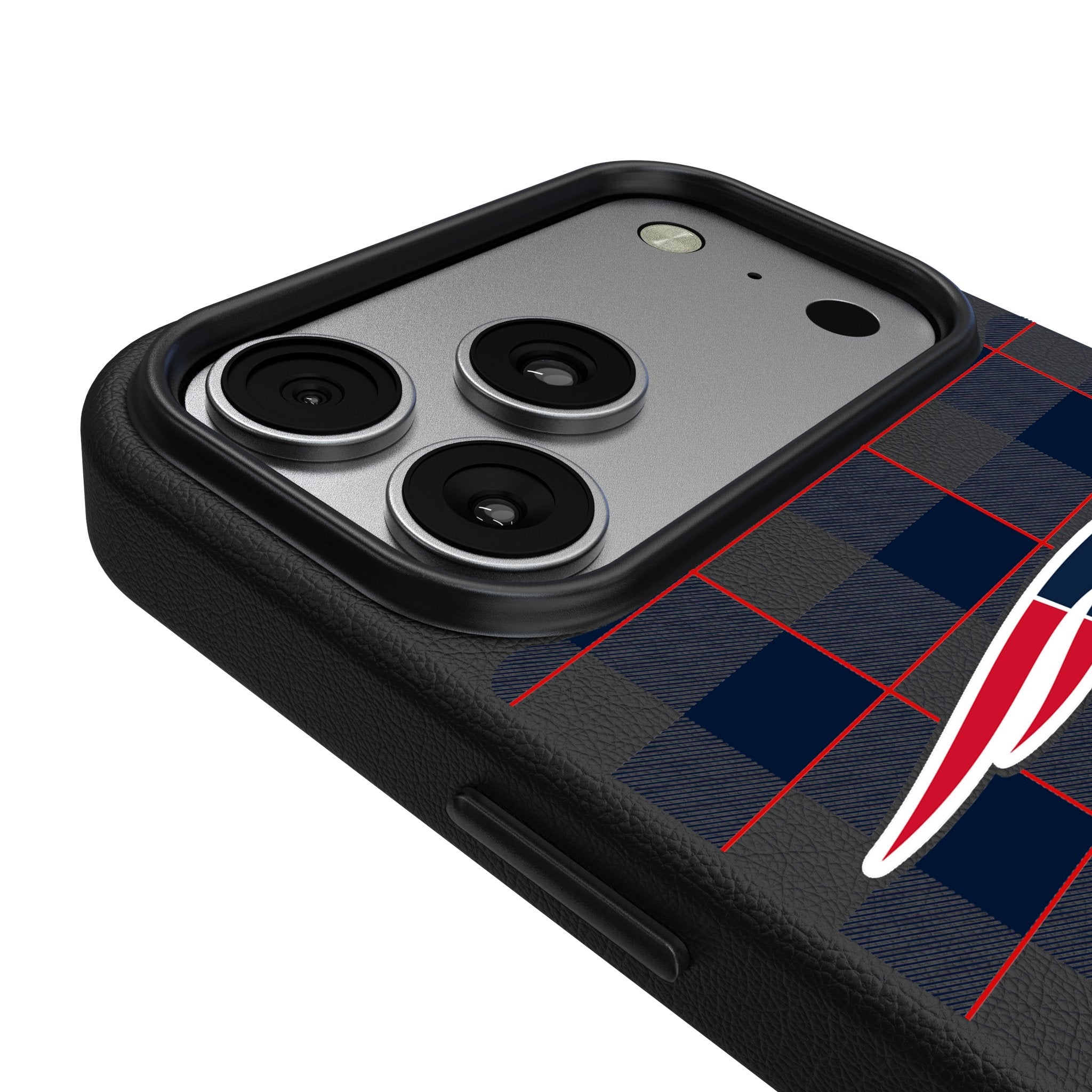 New England Patriots Plaid MagSafe Compatible Phone Case for Apple iPhone 17 Series 3