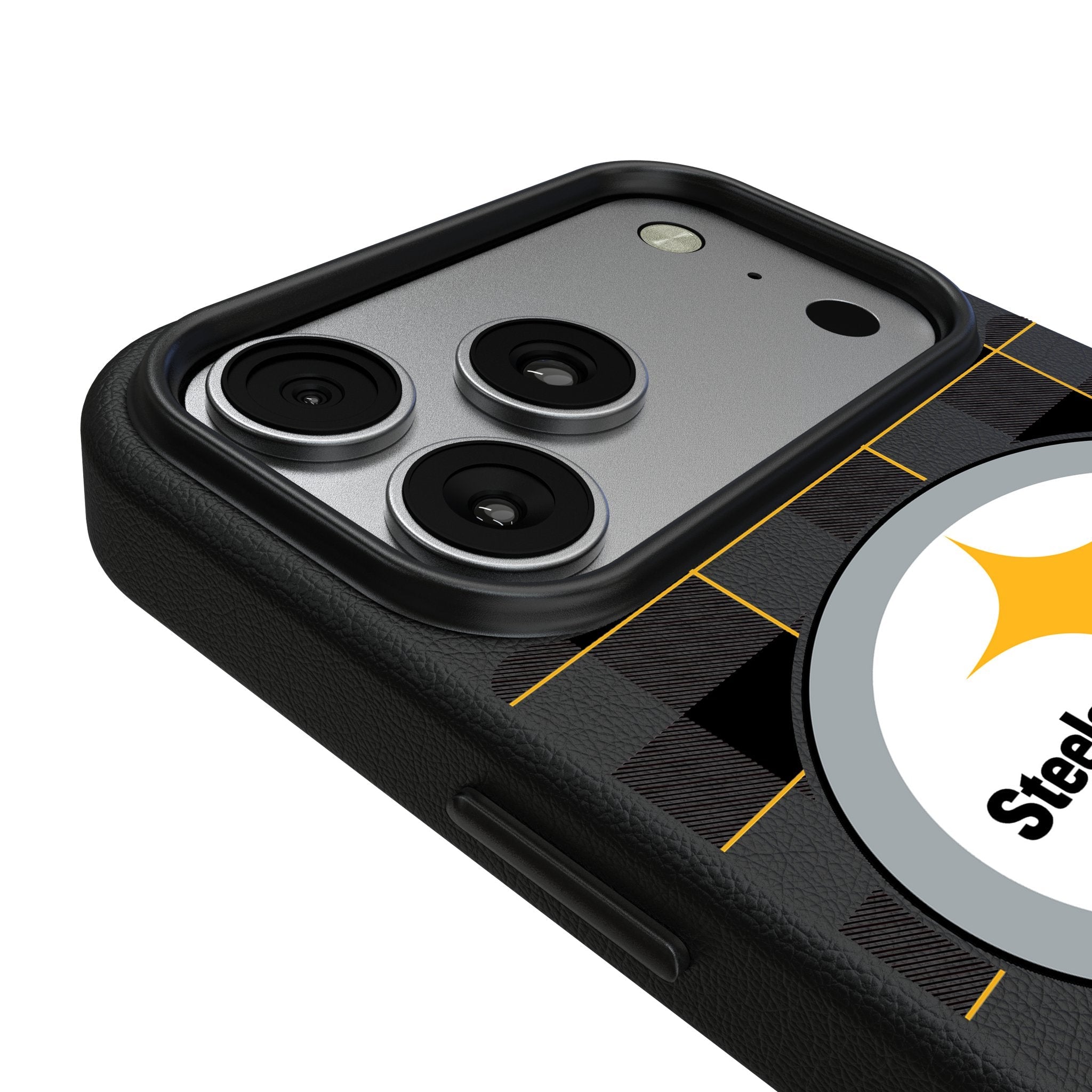Pittsburgh Steelers Plaid MagSafe Compatible Phone Case for Apple iPhone 17 Series 3