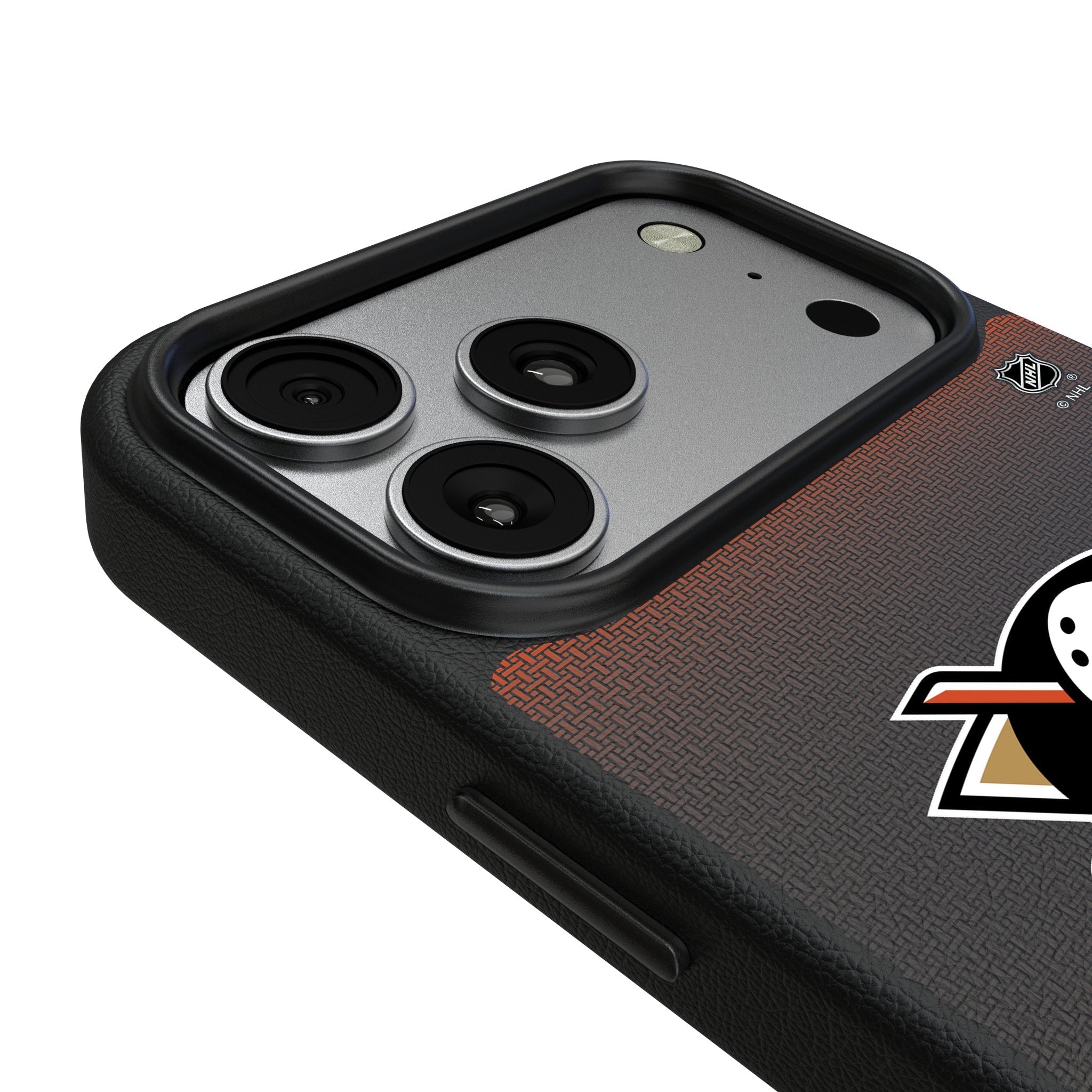 Anaheim Ducks Linen MagSafe Compatible Phone Case for Apple iPhone 17 Series 3
