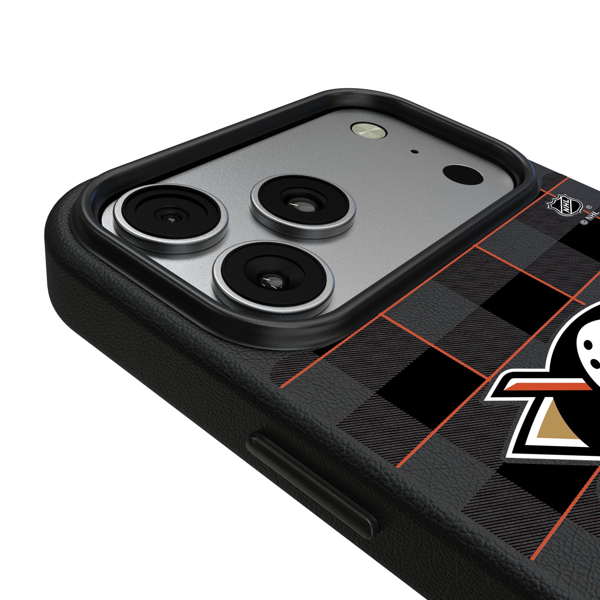 Anaheim Ducks Plaid MagSafe Compatible Phone Case for Apple iPhone 17 Series 3