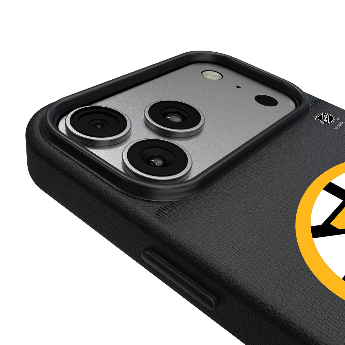 Boston Bruins Linen MagSafe Compatible Phone Case for Apple iPhone 17 Series 3