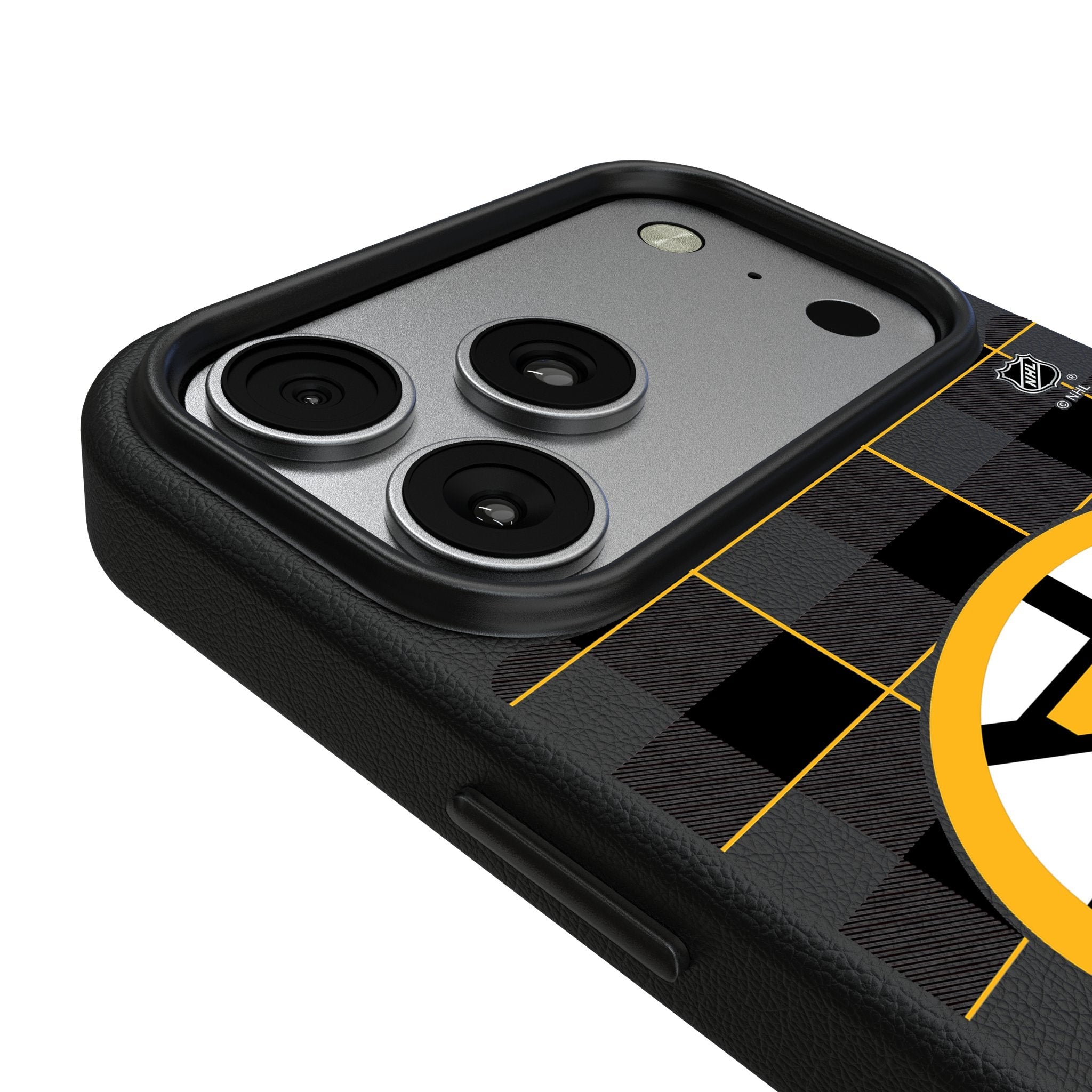 Boston Bruins Plaid MagSafe Compatible Phone Case for Apple iPhone 17 Series 3