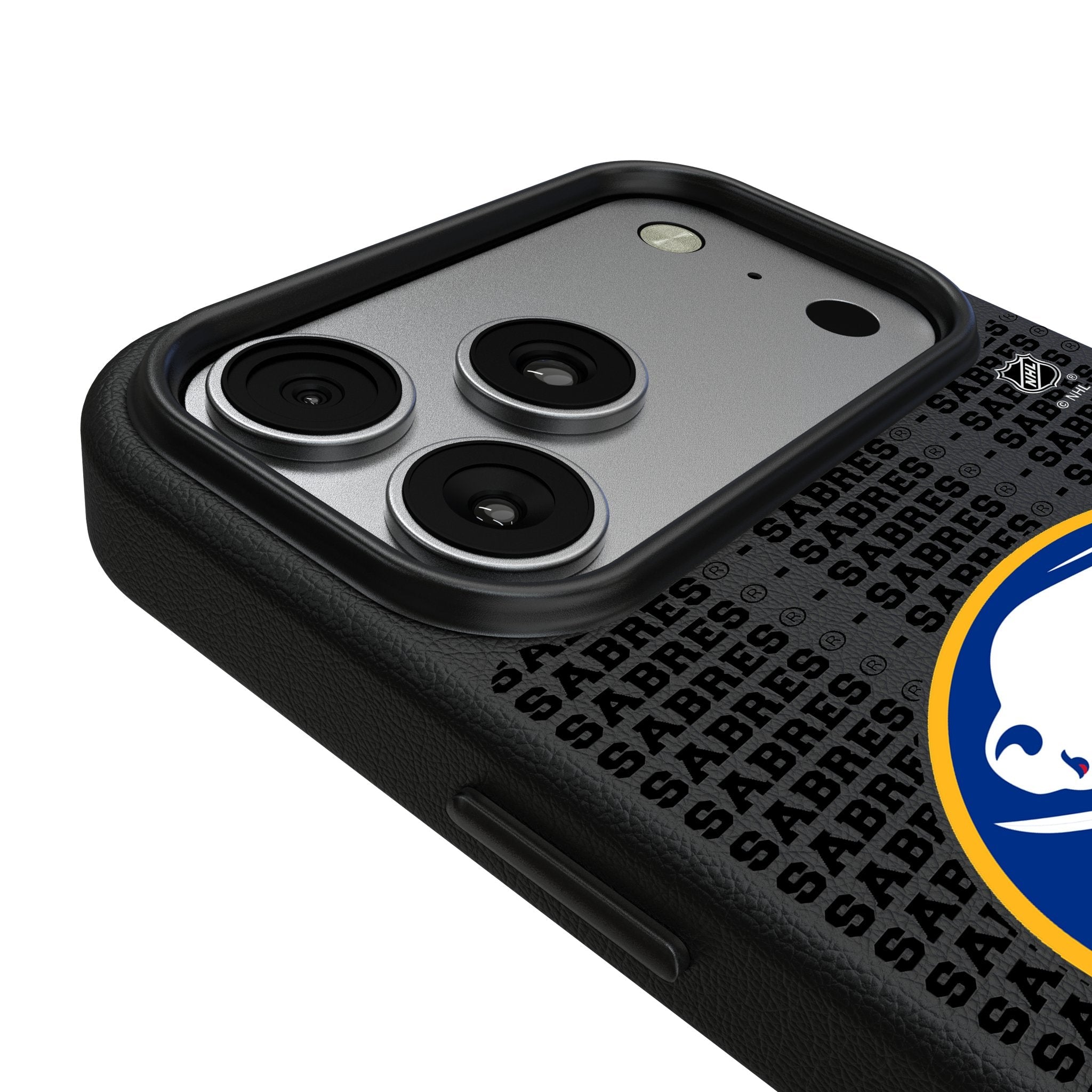 Buffalo Sabres Text Backdrop MagSafe Compatible Phone Case for Apple iPhone 17 Series 3