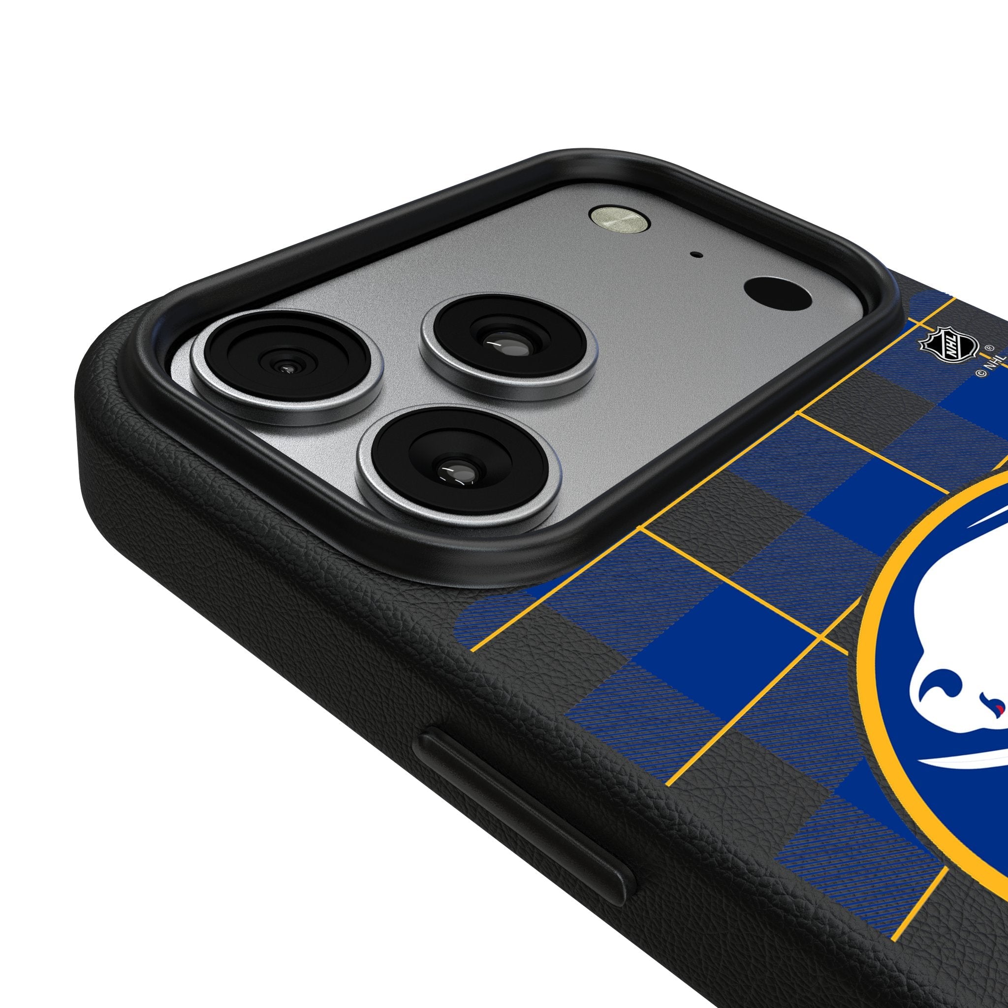 Buffalo Sabres Plaid MagSafe Compatible Phone Case for Apple iPhone 17 Series 3