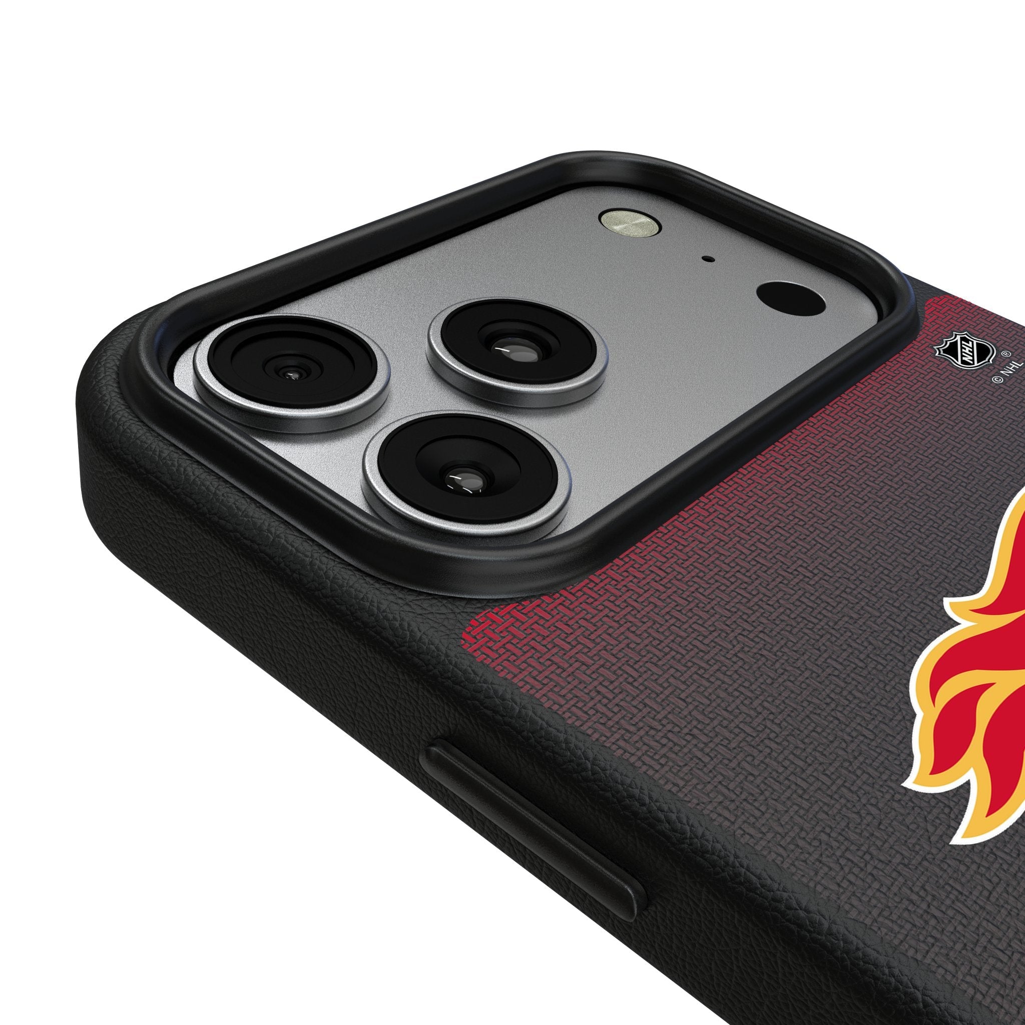 Calgary Flames Linen MagSafe Compatible Phone Case for Apple iPhone 17 Series 3