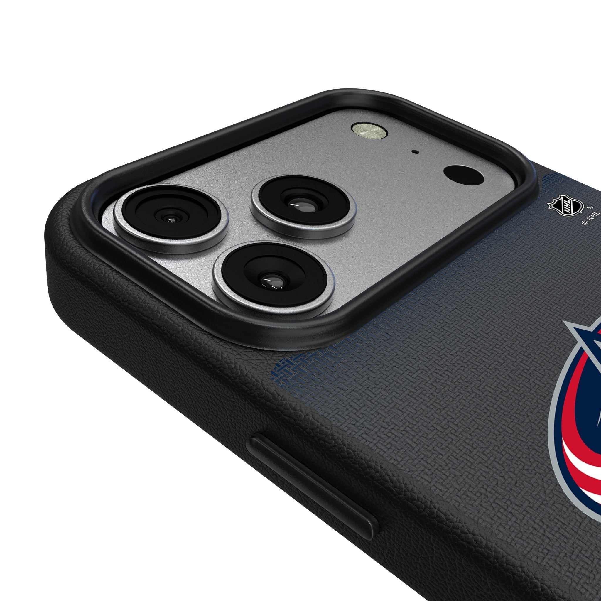 Columbus Blue Jackets Linen MagSafe Compatible Phone Case for Apple iPhone 17 Series 3