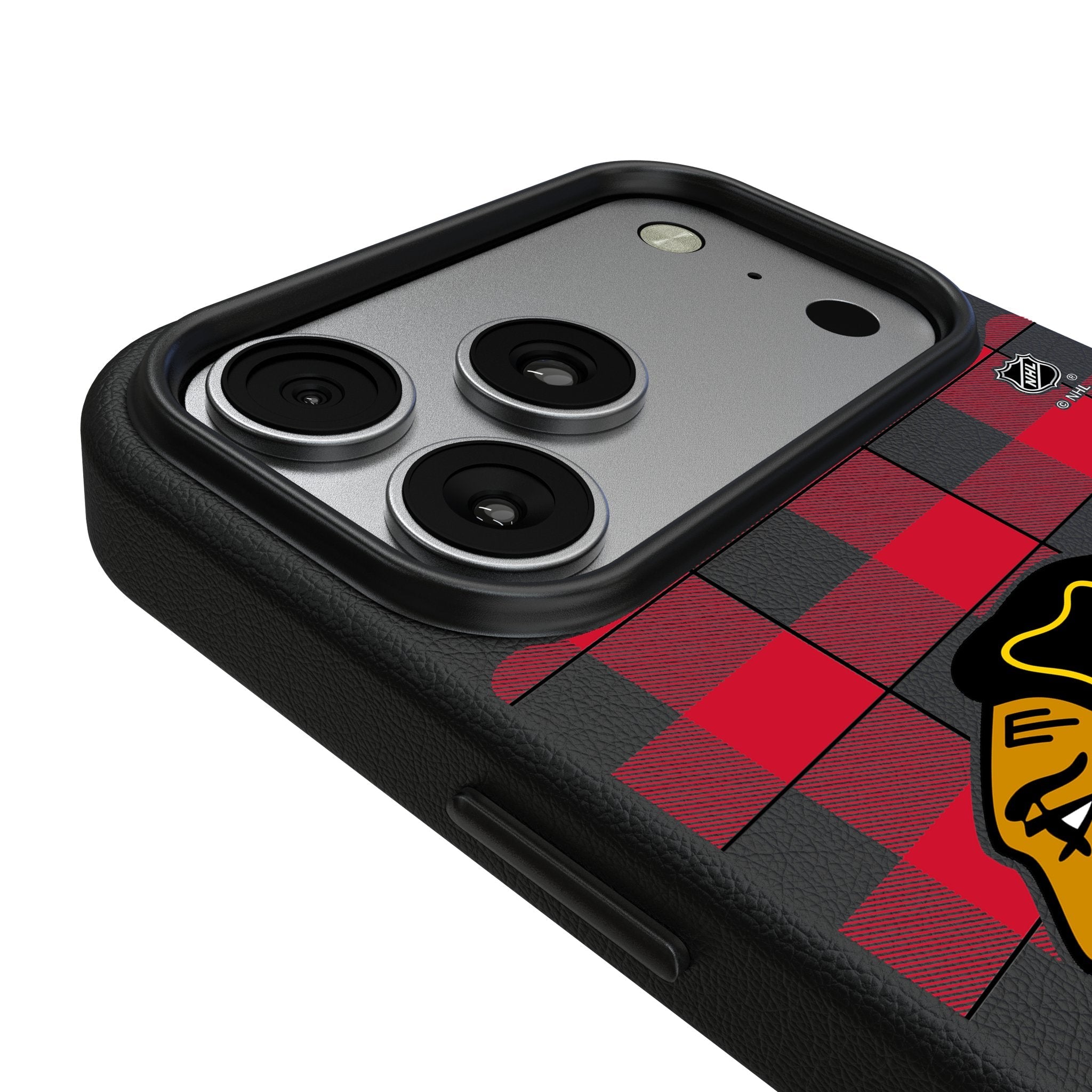 Chicago Blackhawks Plaid MagSafe Compatible Phone Case for Apple iPhone 17 Series 3