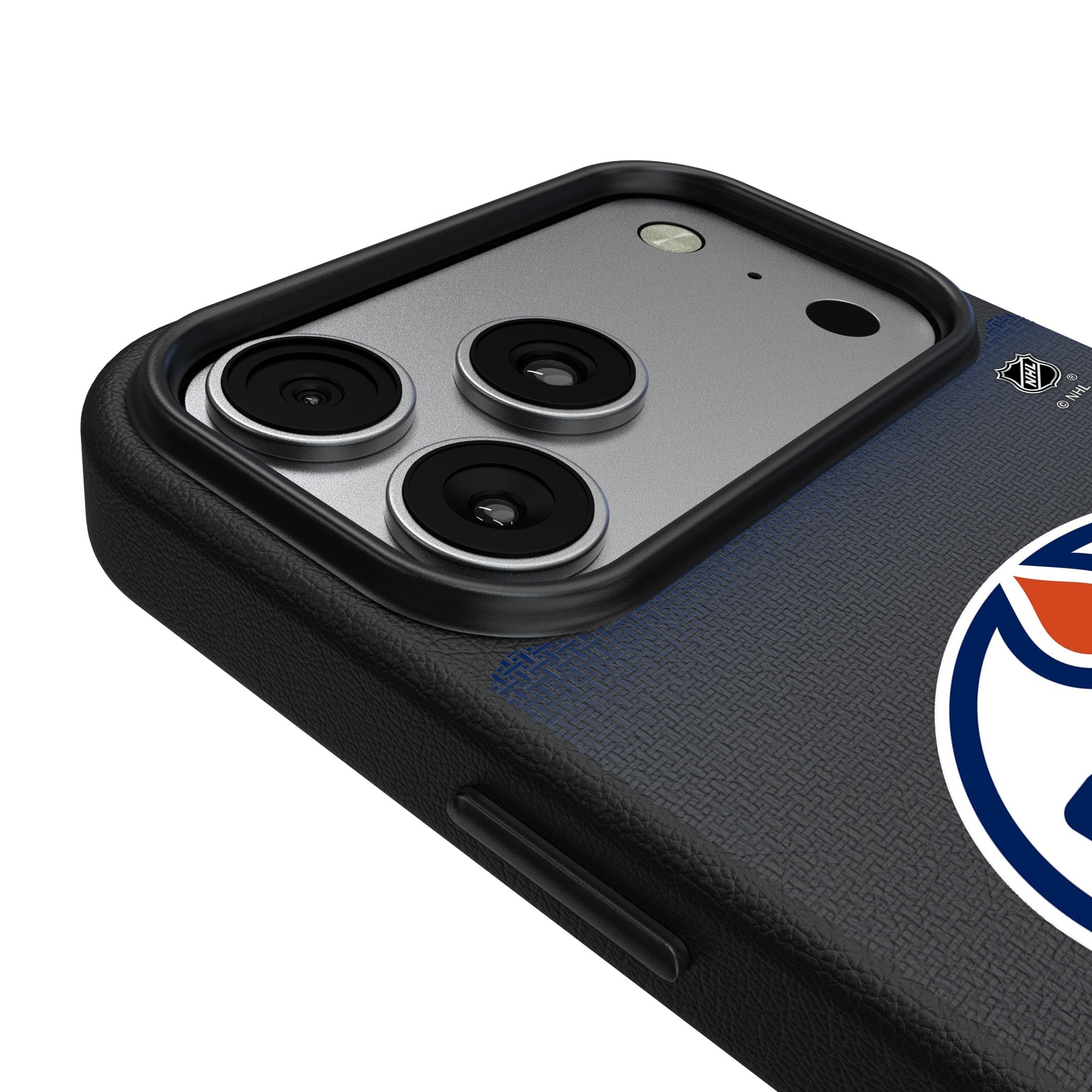 Edmonton Oilers Linen MagSafe Compatible Phone Case for Apple iPhone 17 Series 3