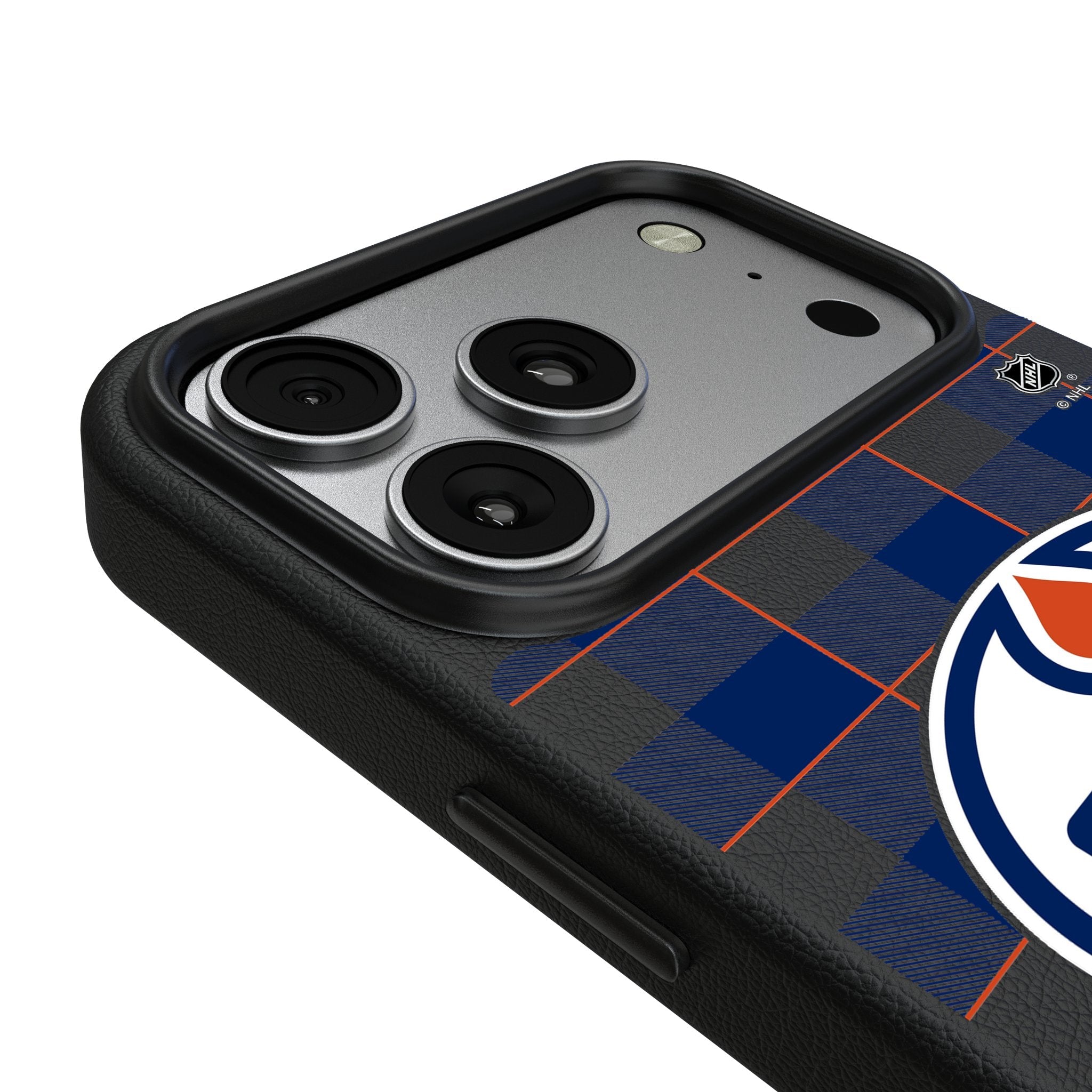 Edmonton Oilers Plaid MagSafe Compatible Phone Case for Apple iPhone 17 Series 3