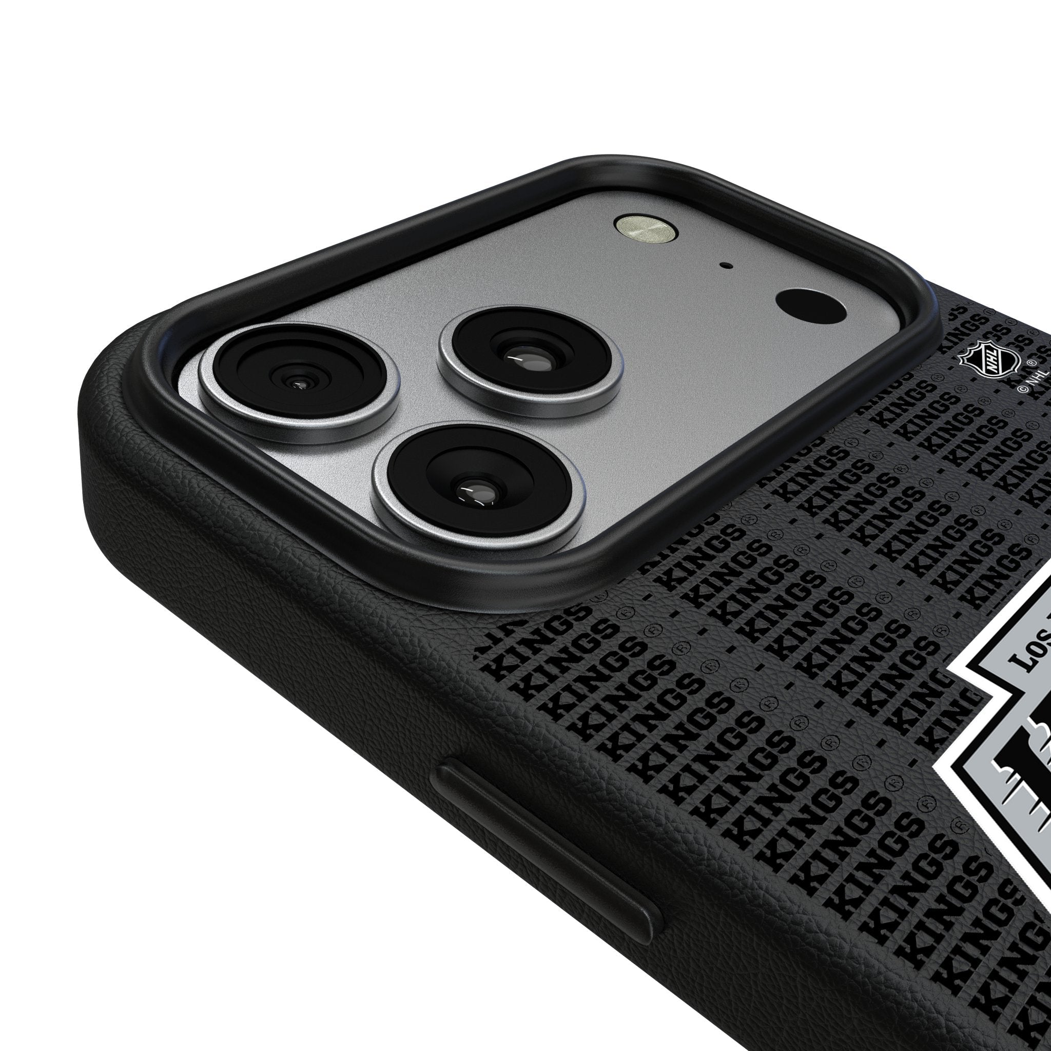 LA Kings Text Backdrop MagSafe Compatible Phone Case for Apple iPhone 17 Series 3