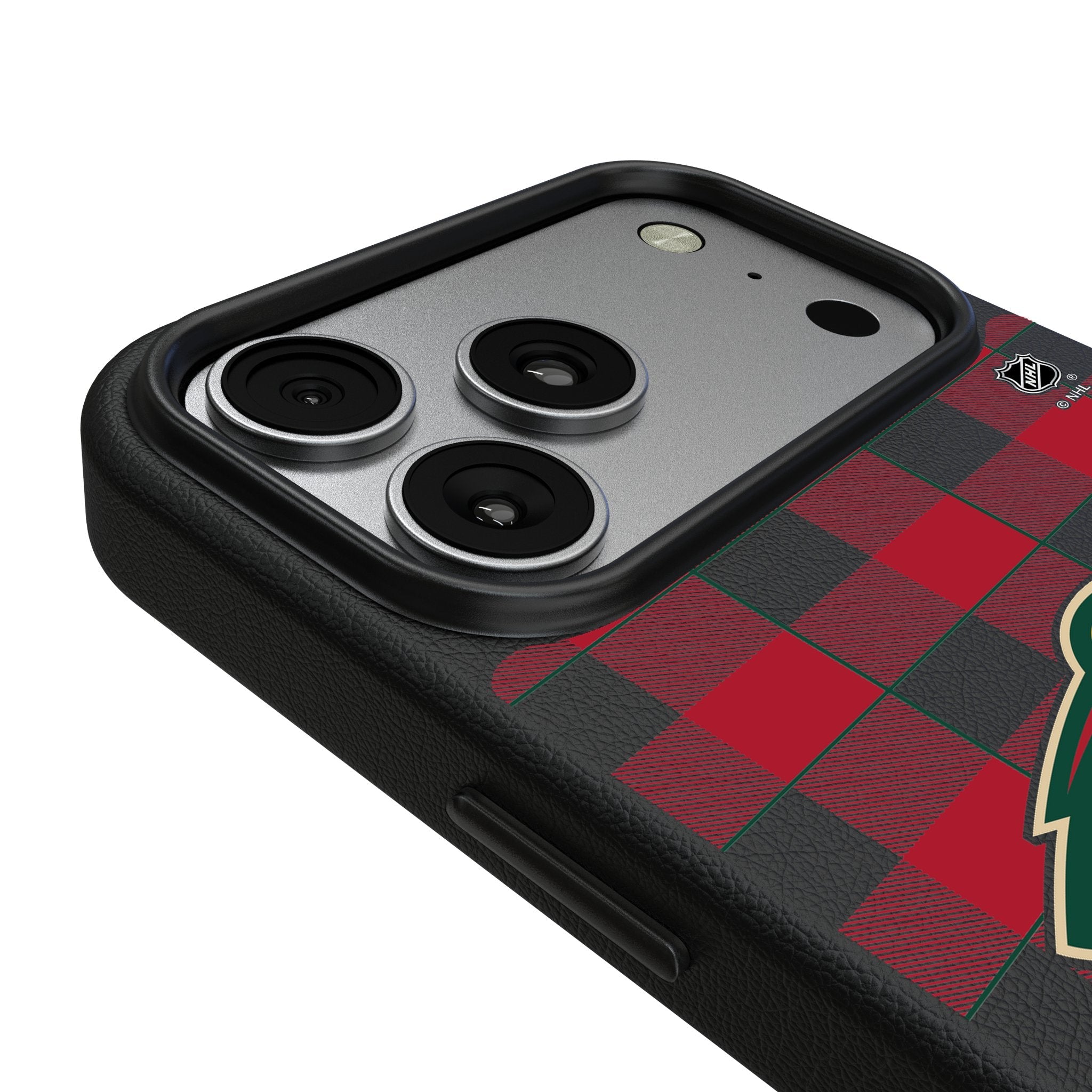 Minnesota Wild Plaid MagSafe Compatible Phone Case for Apple iPhone 17 Series 3