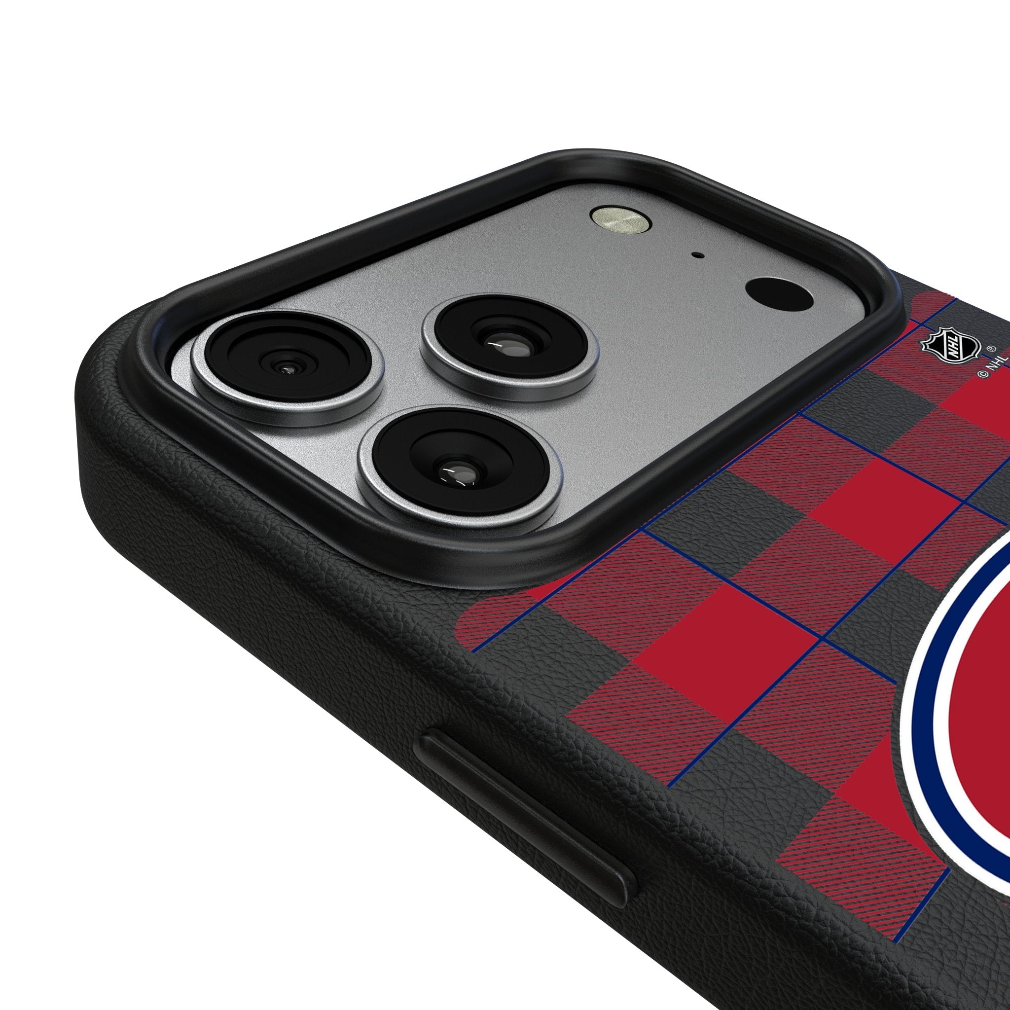 Montreal Canadiens Plaid MagSafe Compatible Phone Case for Apple iPhone 17 Series 3