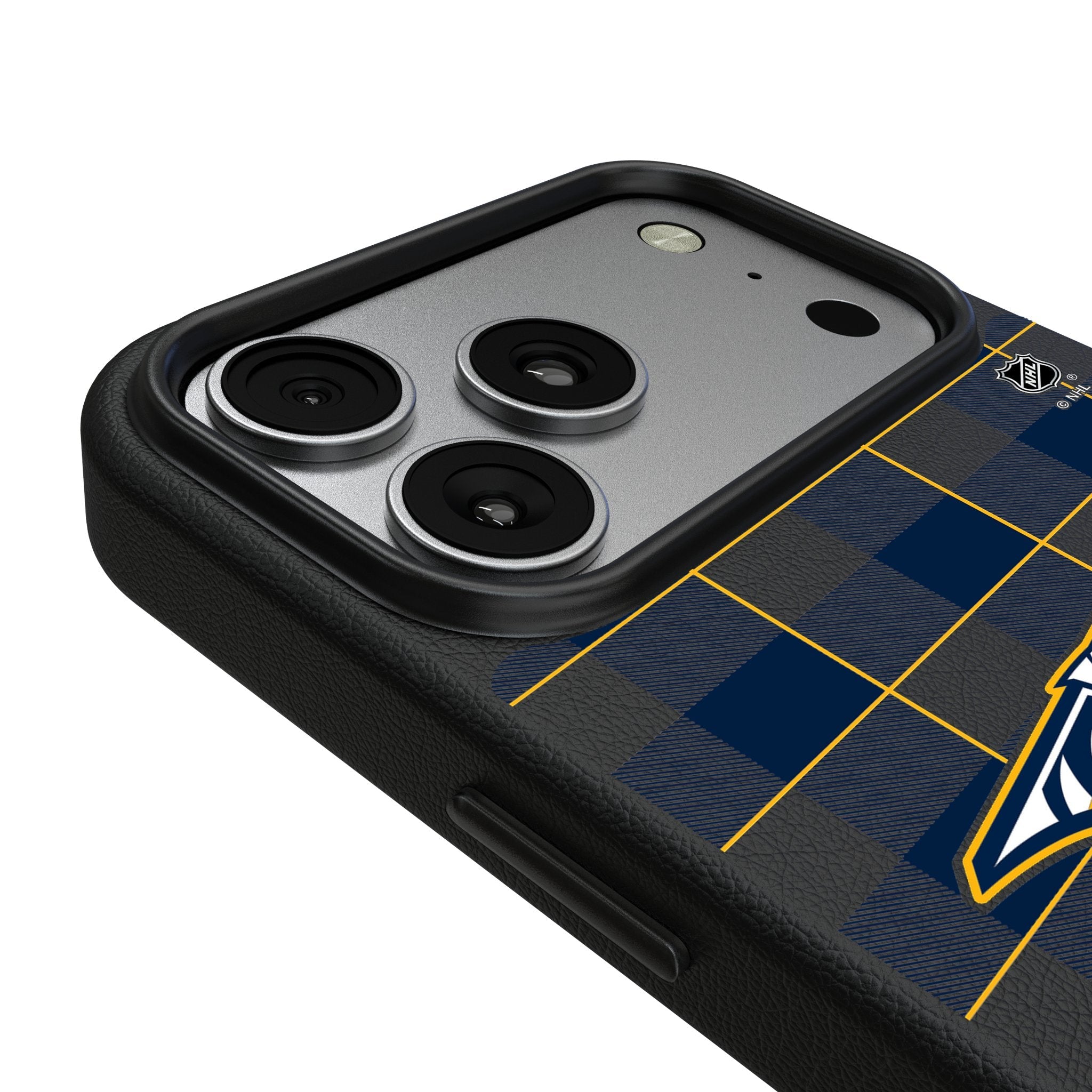 Nashville Predators Plaid MagSafe Compatible Phone Case for Apple iPhone 17 Series 3