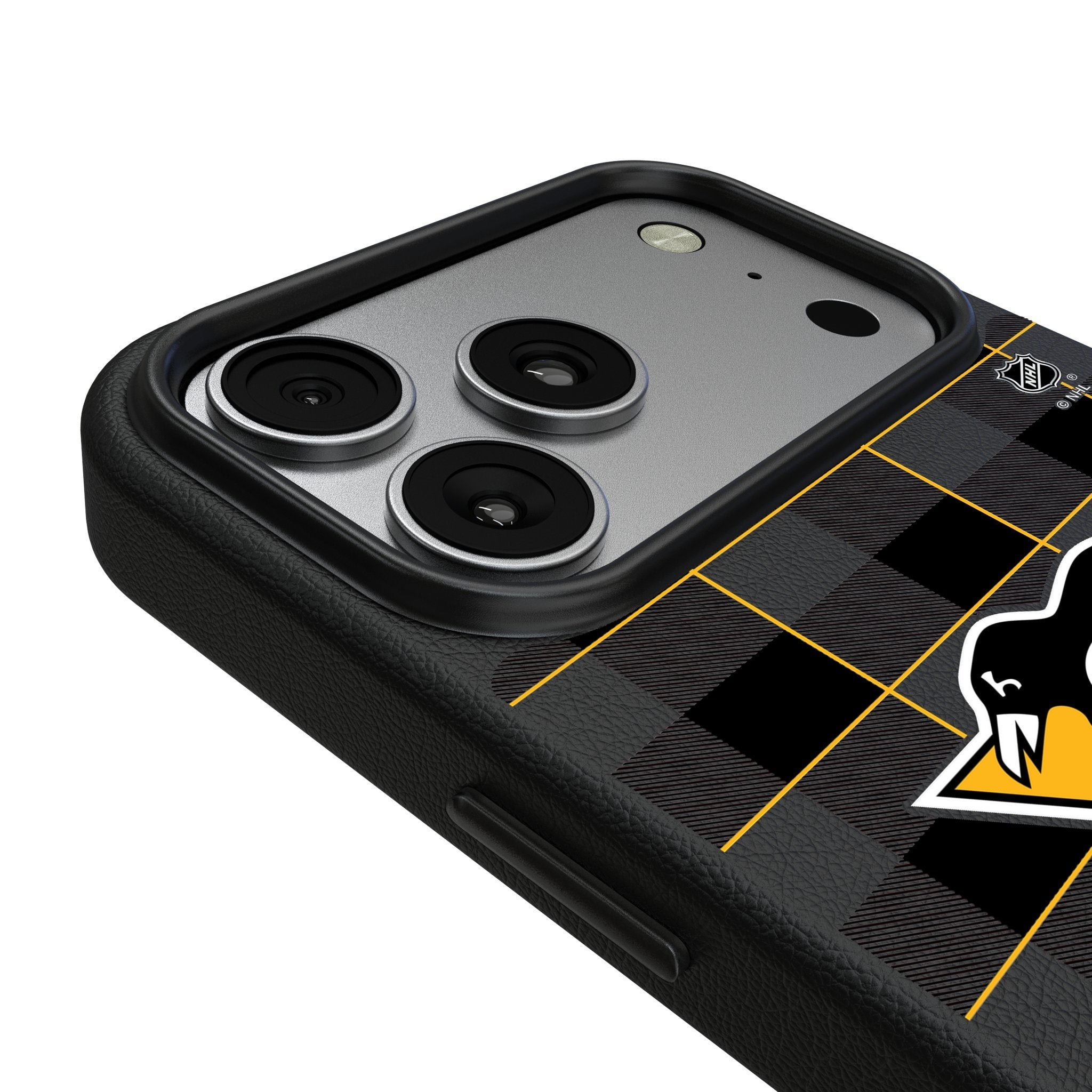 Pittsburgh Penguins Plaid MagSafe Compatible Phone Case for Apple iPhone 17 Series 3