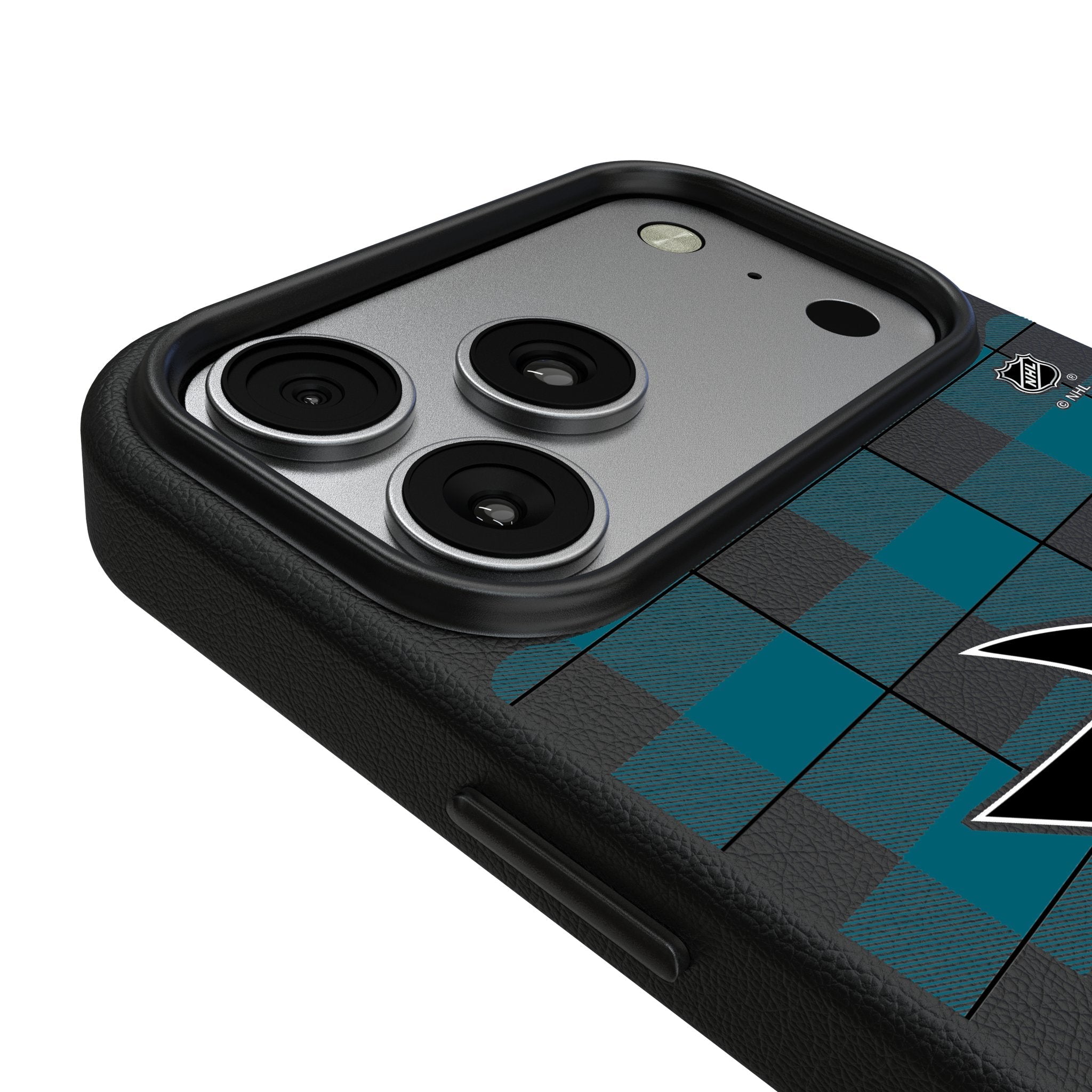 San Jose Sharks Plaid MagSafe Compatible Phone Case for Apple iPhone 17 Series 3