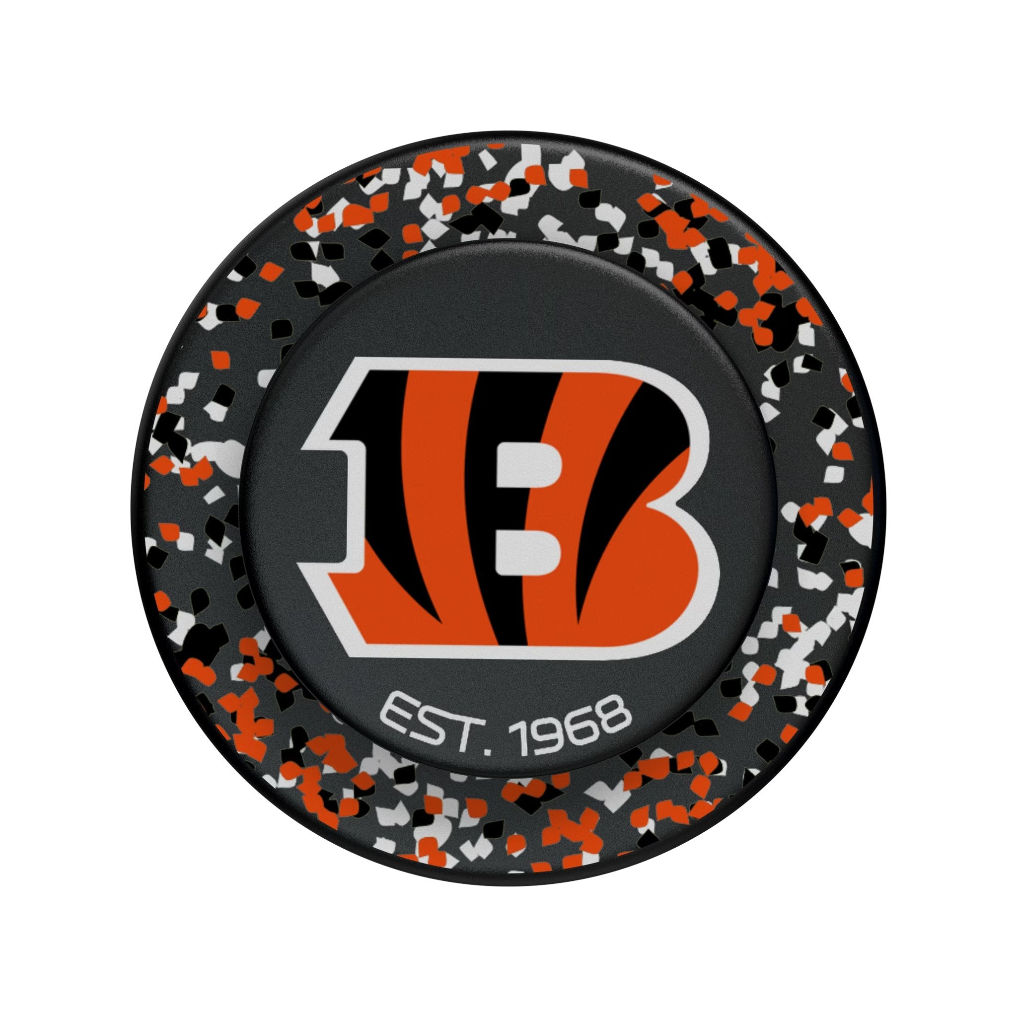 Cincinnati Bengals Confetti PopSockets Magnetic Phone Grip and Stand 3