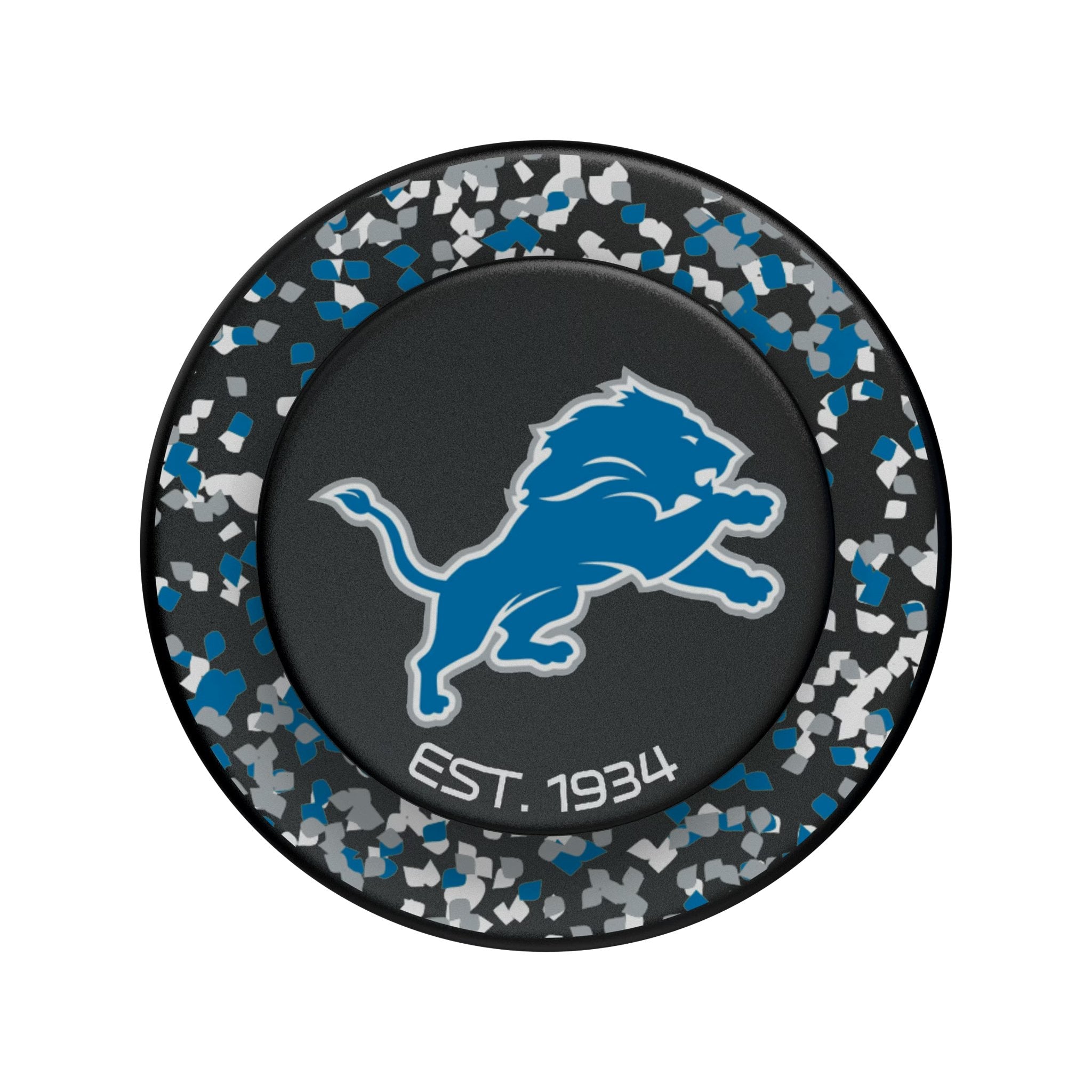 Detroit Lions Confetti PopSockets Magnetic Phone Grip and Stand 3