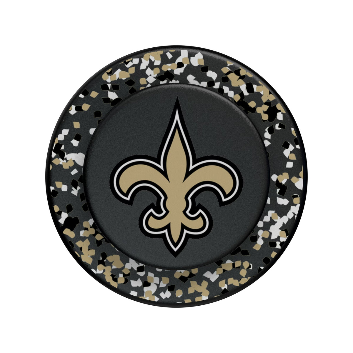 New Orleans Saints Confetti PopSockets Magnetic Phone Grip and Stand 3