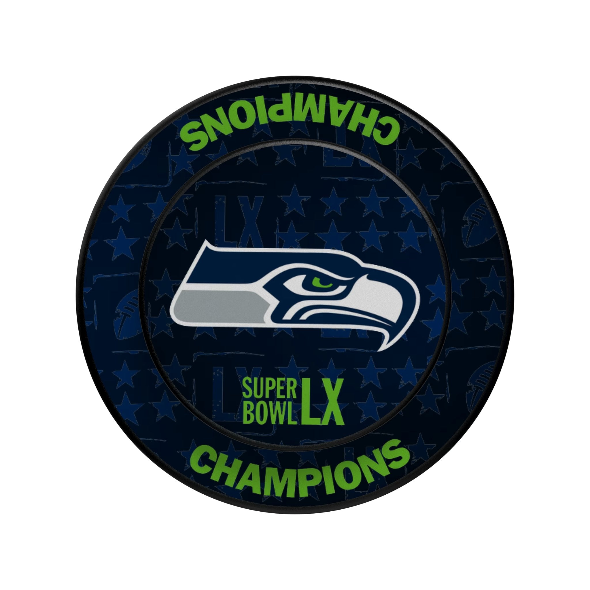 Seattle Seahawks 2026 Super Bowl PopSockets Magnetic Phone Grip and Stand 3