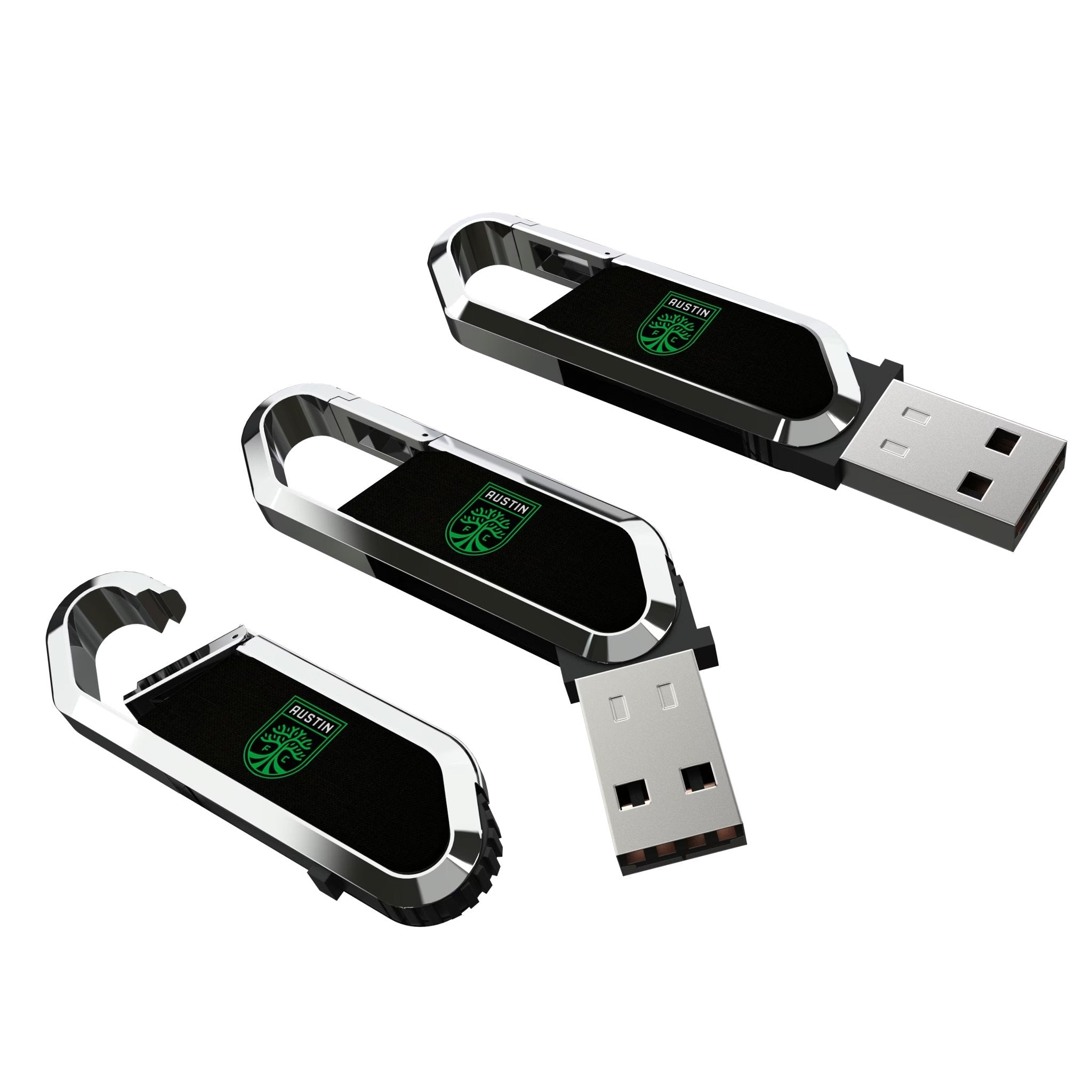 Austin FC Solid USB 64GB Clip Style Flash Drive 2