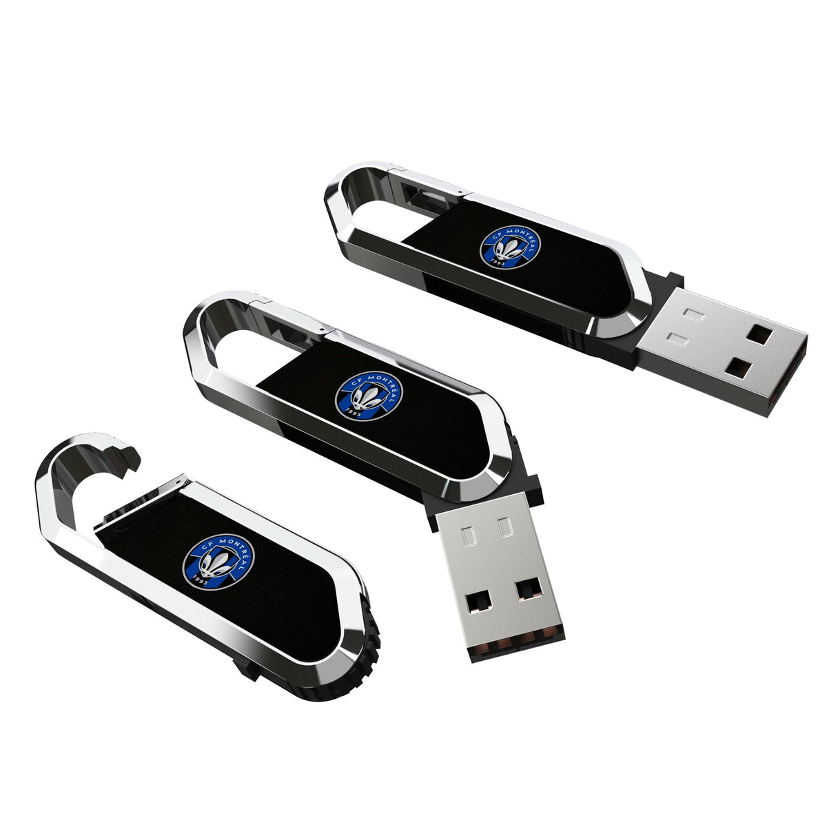 CF Montreal Solid USB 64GB Clip Style Flash Drive 3