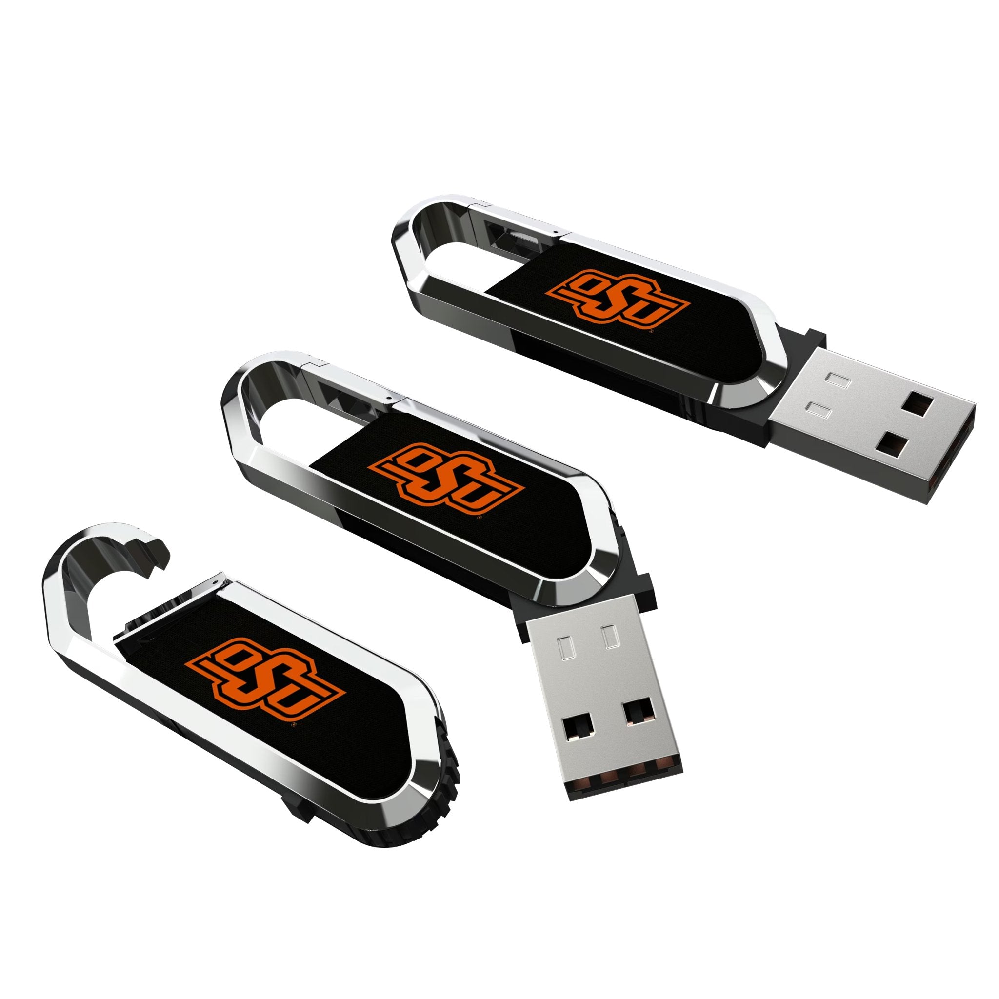 Oklahoma State University Cowboys Solid USB 64GB Clip Style Flash Drive 3