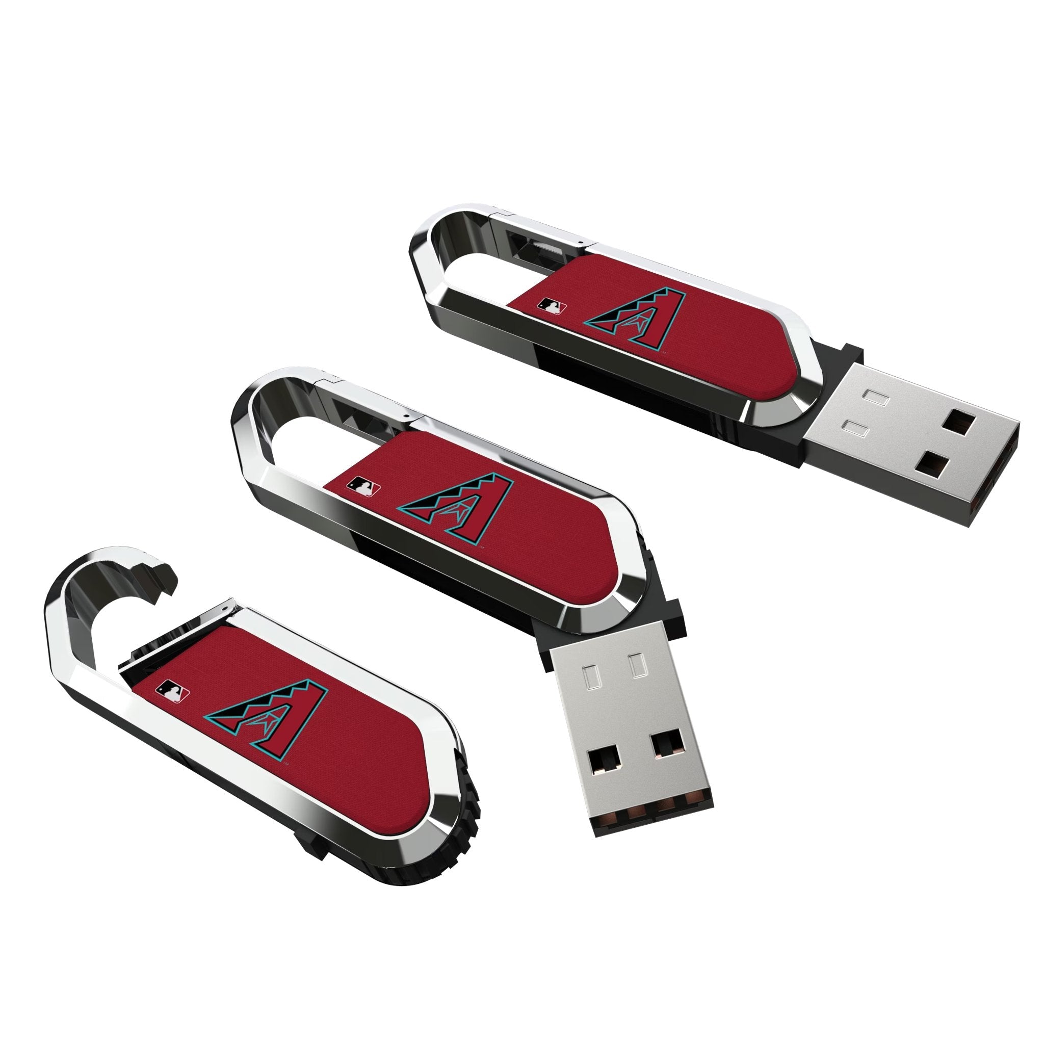 Arizona Diamondbacks Solid USB 64GB Clip Style Flash Drive 3