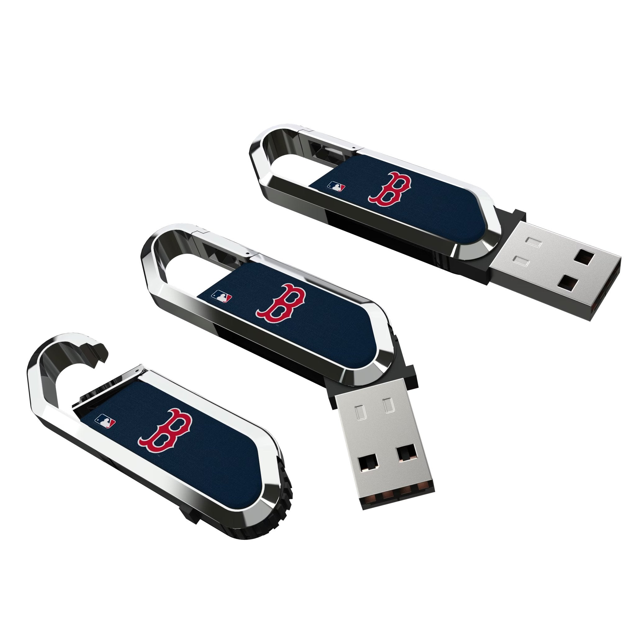 Boston Red Sox Solid USB 64GB Clip Style Flash Drive 3