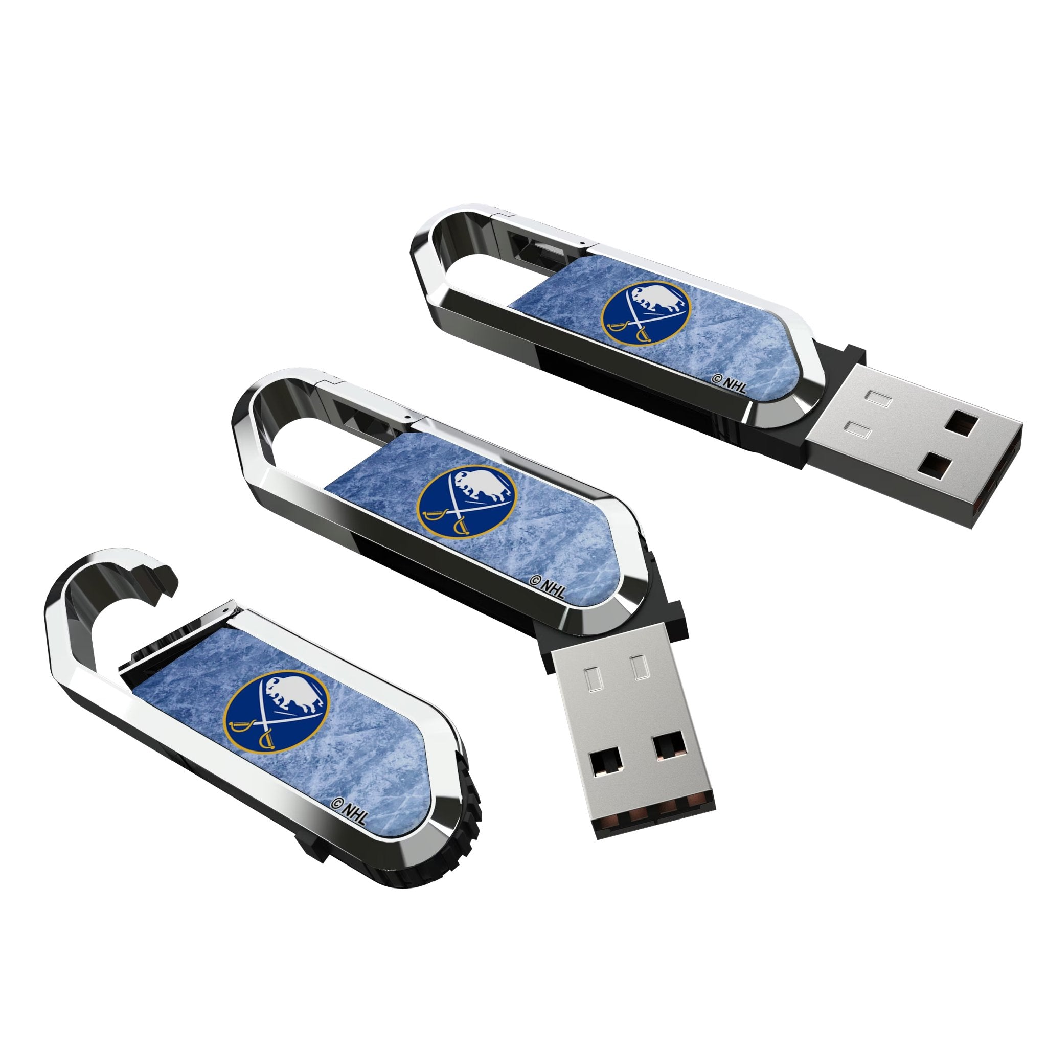 Buffalo Sabres Ice Flood USB 64GB Clip Style Flash Drive 3
