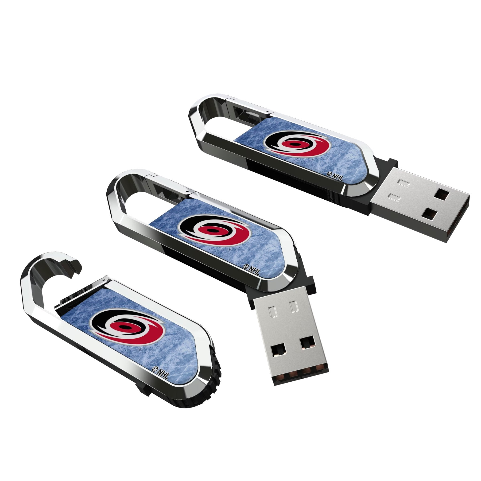 Carolina Hurricanes Ice Flood USB 64GB Clip Style Flash Drive 3