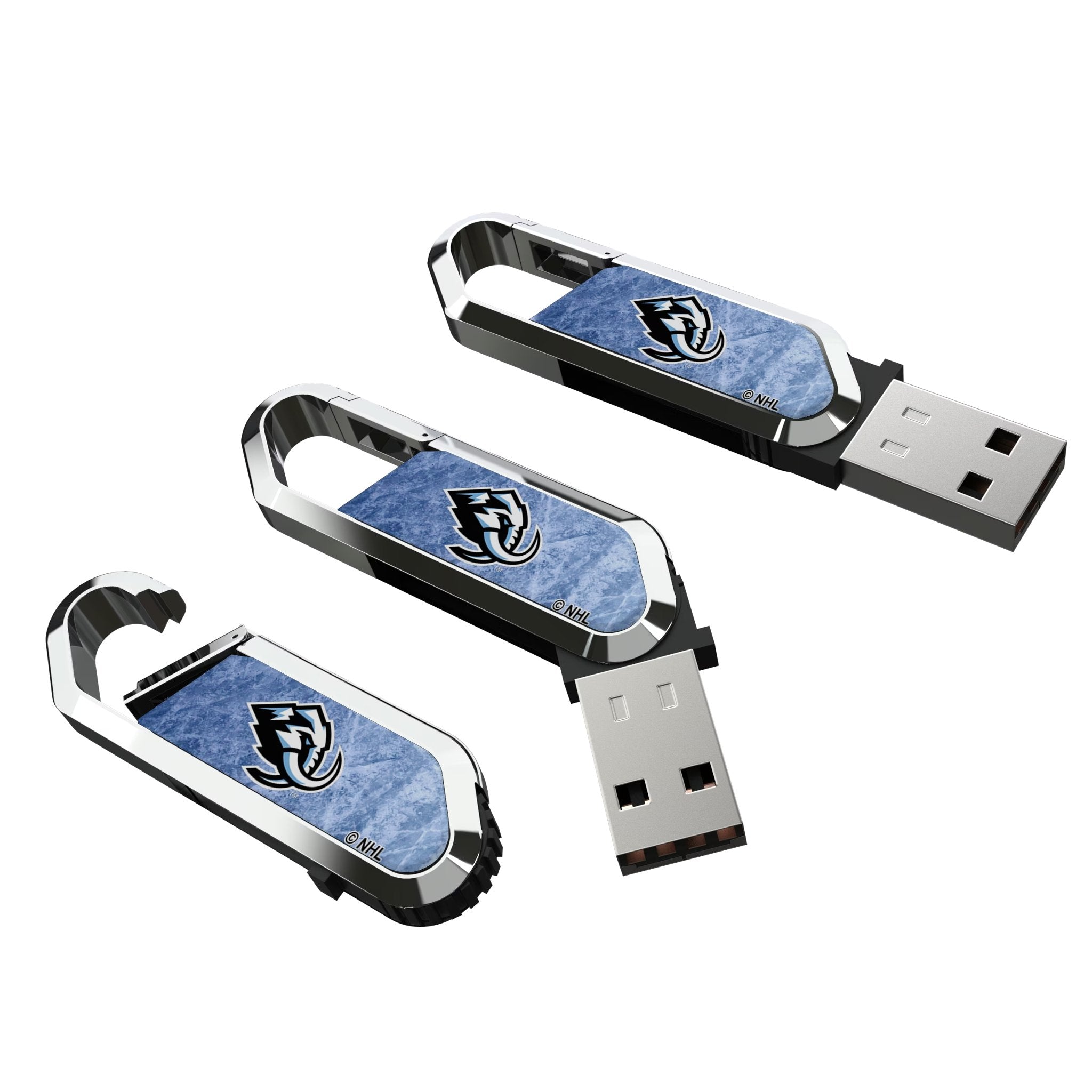 Utah Mammoth Ice Flood USB 64GB Clip Style Flash Drive 3