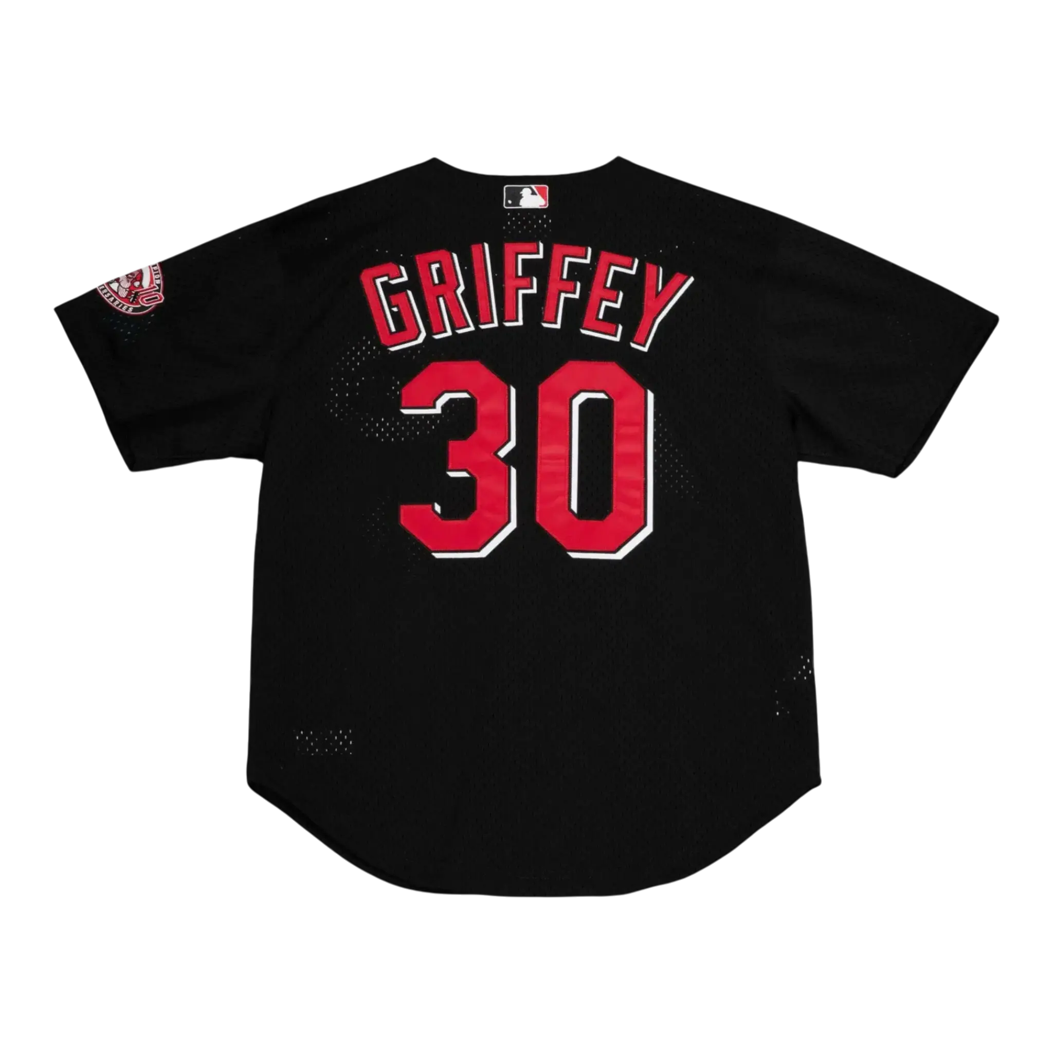 Mitchell & Ness Authentic Mesh BP Cincinnati Reds 2000 Ken Griffey Jr. Men Baseball Jersey Black 2