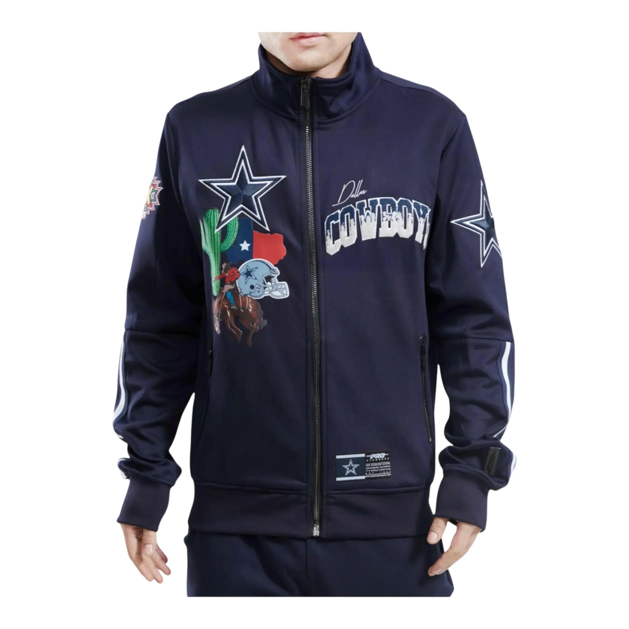 Pro Standard Dallas Cowboys Home Town Men Track Jacket Midnight Navy 1