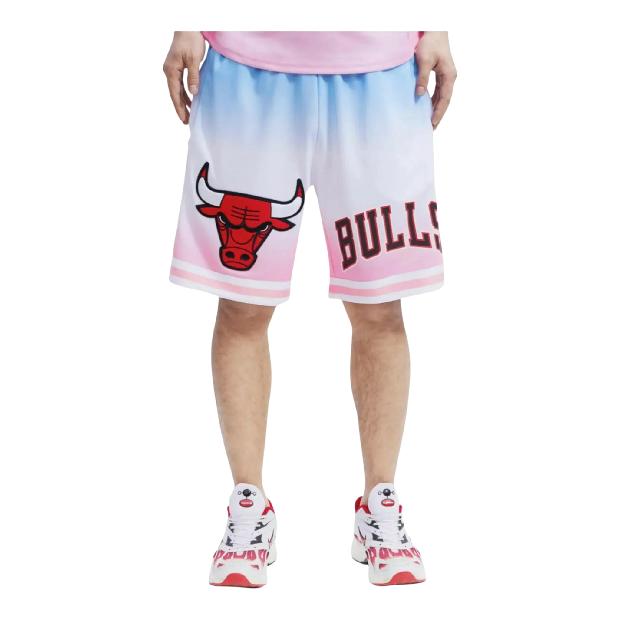Pro Standard NBA Chicago Bulls Pro Team Ombre Men Shorts Blue/White/Pink 1