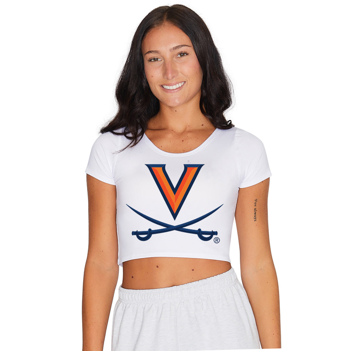 Virginia Cavaliers White Babydoll Tee | lojobands
