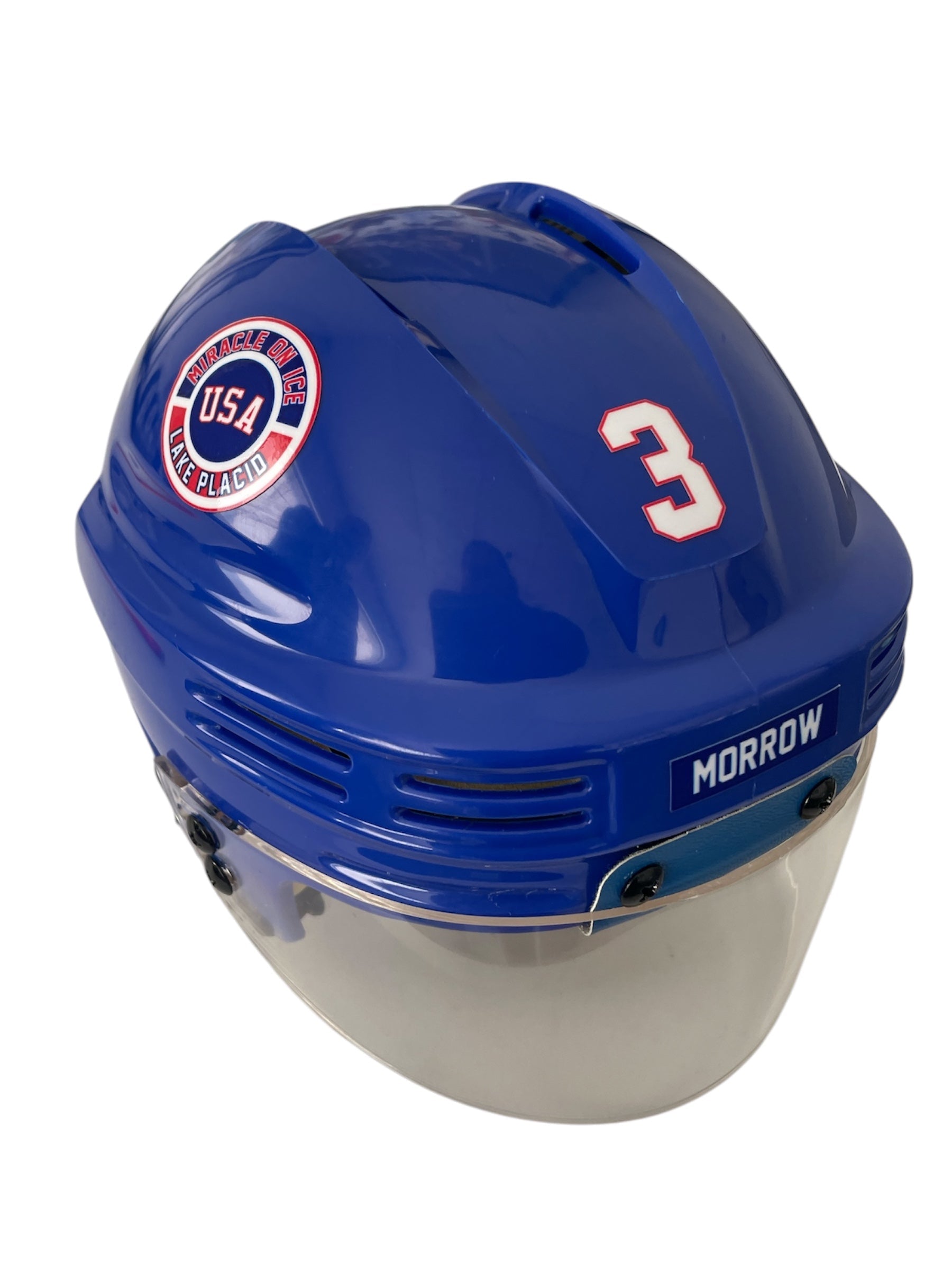 Ken Morrow New York Islanders Miracle on Ice Mini Helmet - Royal | Lowspport Gear