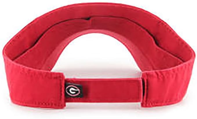 Georgia Bulldogs - Adjustable Clean Up Red Visor, 47 Brand 2