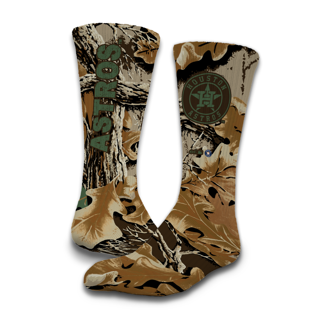 Houston Astros RealTree Camo Sock/Slide Bundle 2