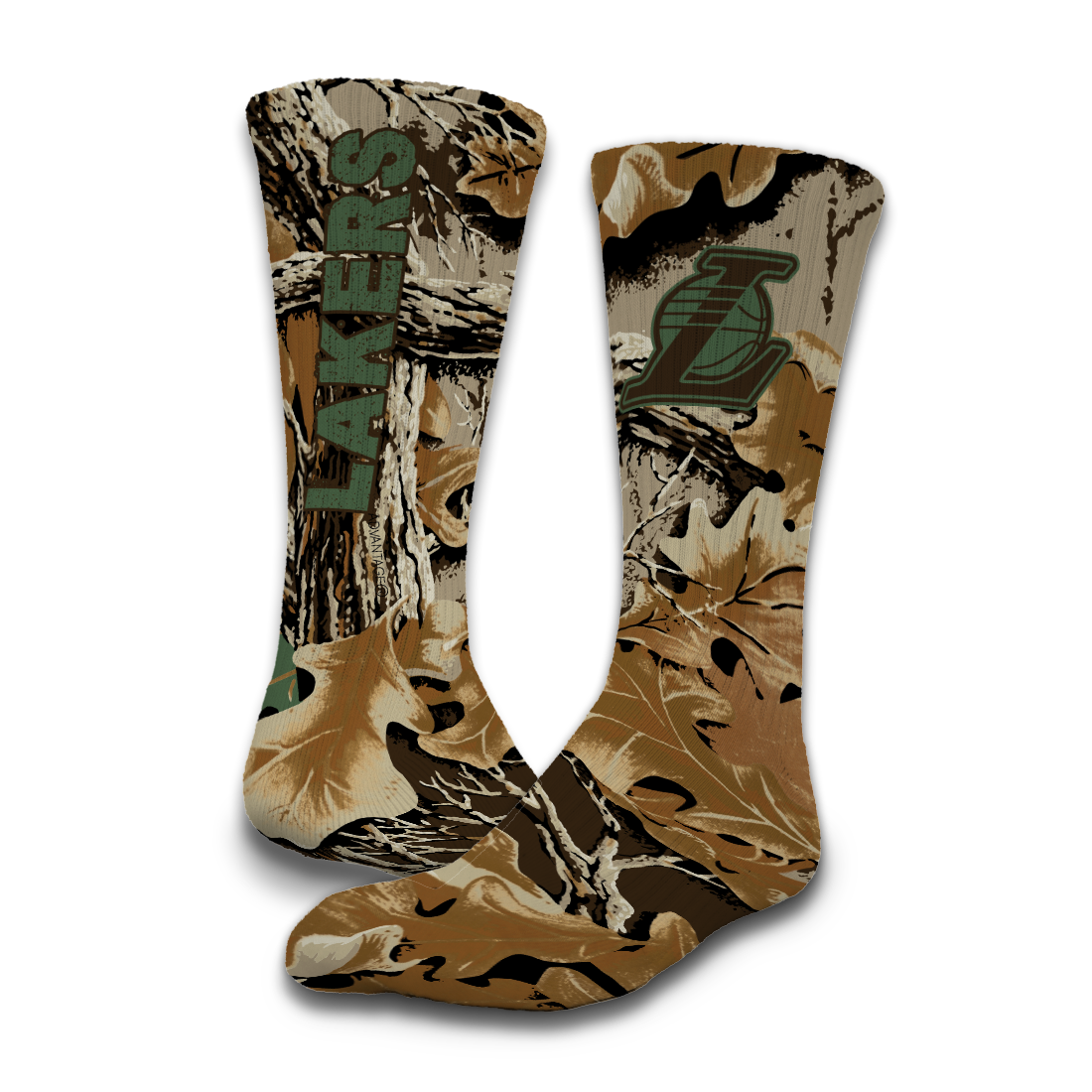 Los Angeles Lakers RealTree Camo Sock/Slide Bundle 2