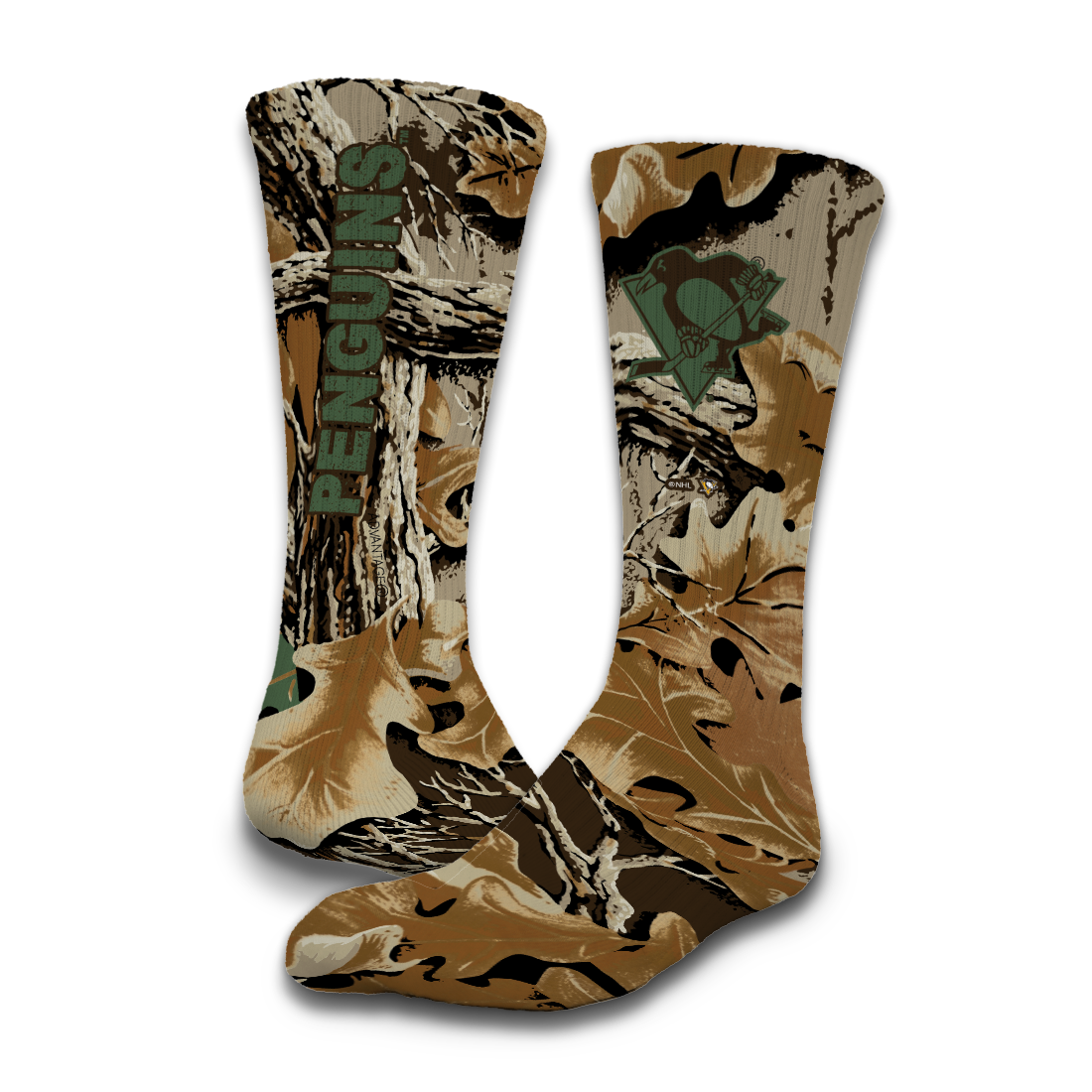Pittsburgh Penguins RealTree Camo Sock/Slide Bundle