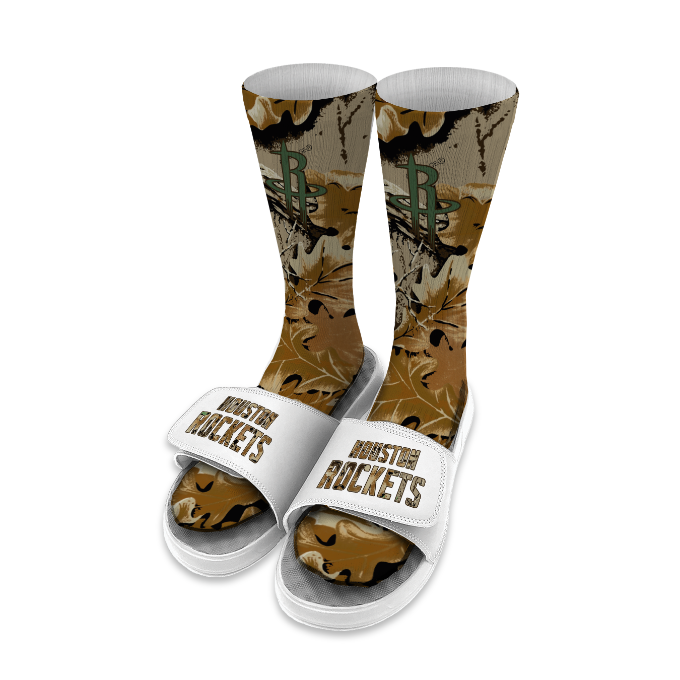 Houston Rockets RealTree Camo Sock/Slide Bundle 1
