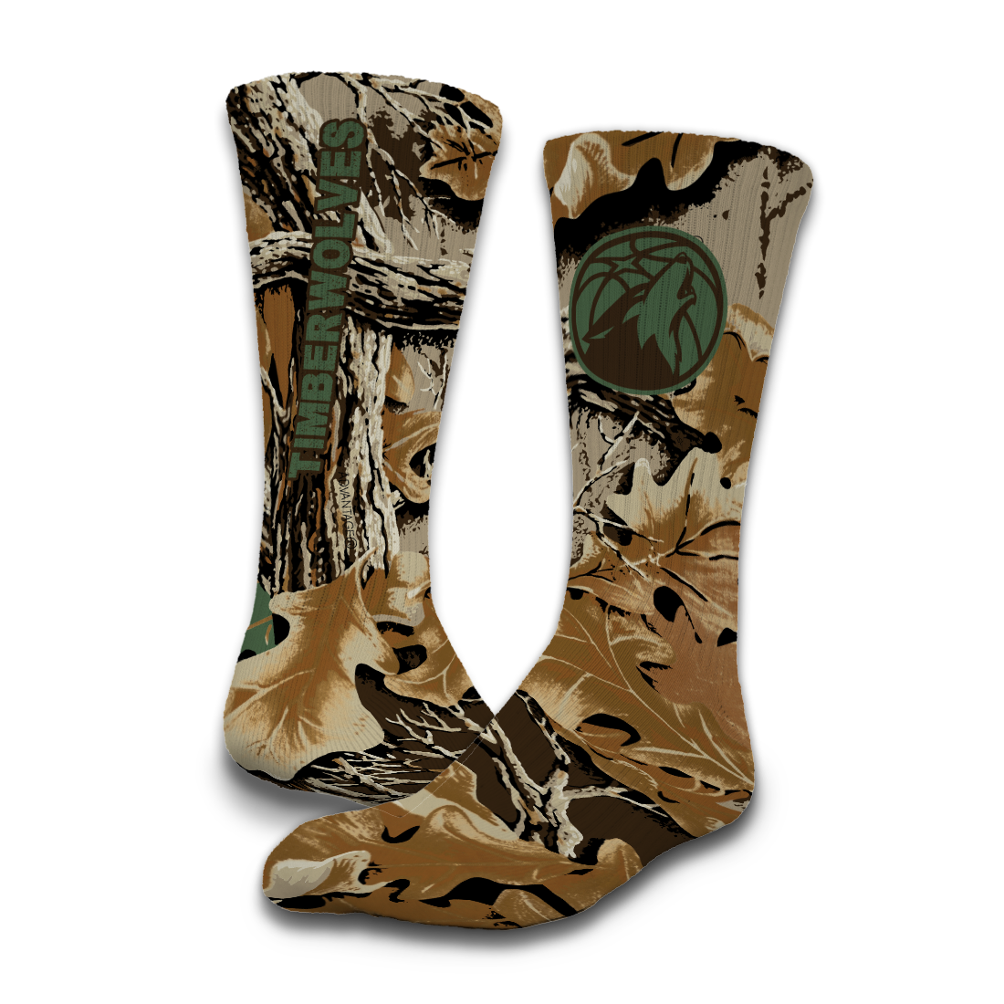 Minnesota Timberwolves RealTree Camo Sock/Slide Bundle 2
