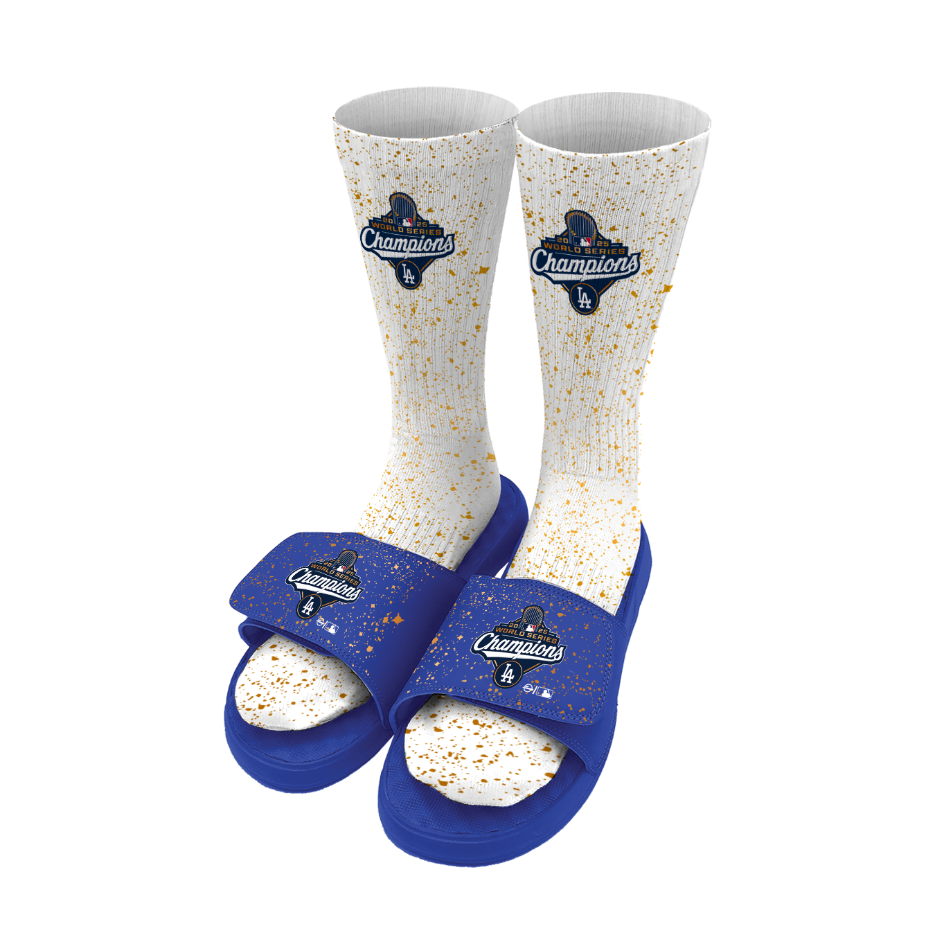 Los Angeles Dodgers 2025 World Series Champions Sock/Slide Bundle 1