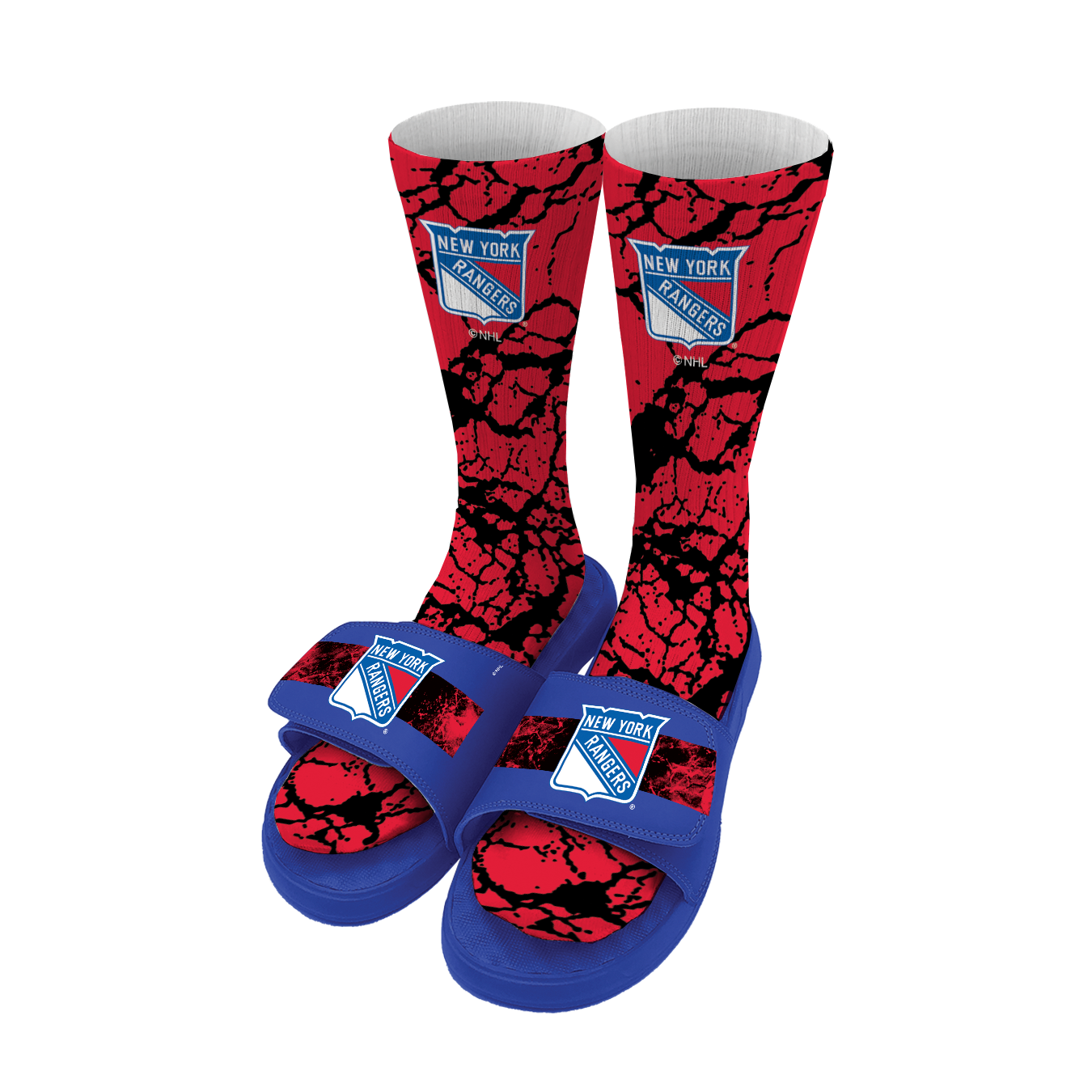 New York Rangers Distressed Sock Bundle
