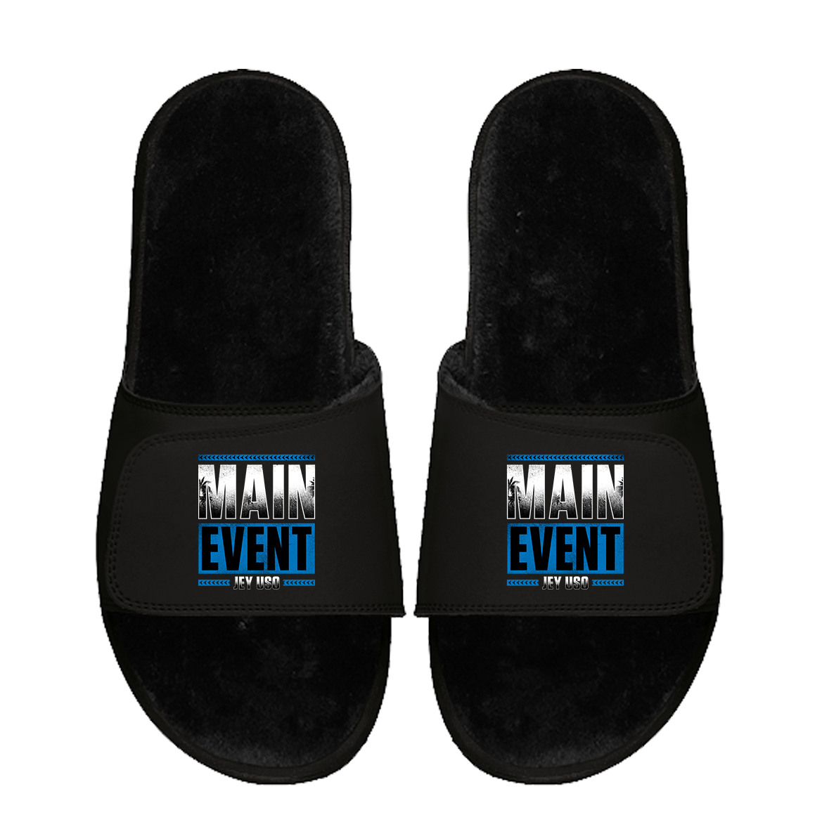 Jey Uso Black Fur Slides 1
