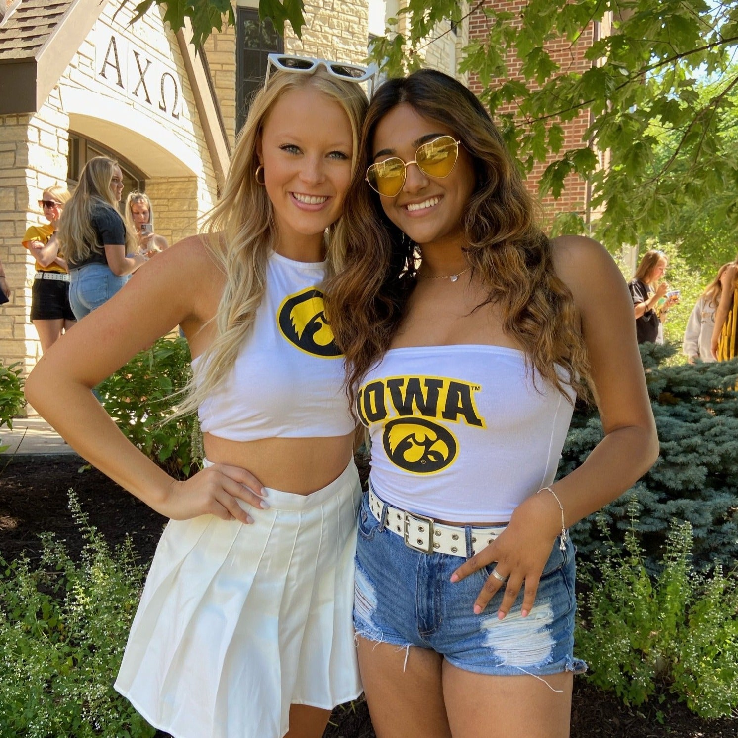 Iowa Hawkeyes White Tube Top | lojobands 9