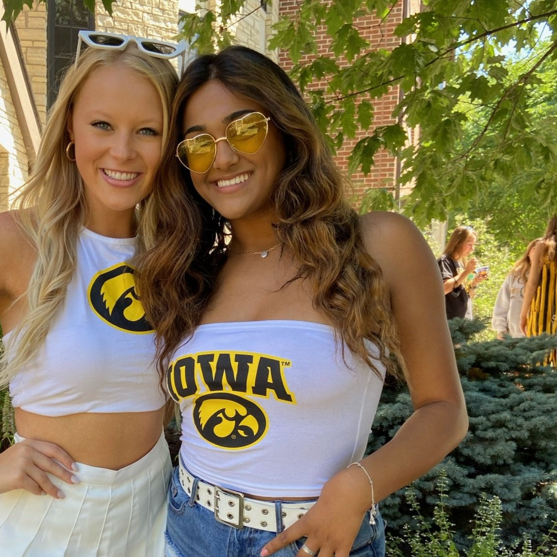 Iowa Hawkeyes White Tube Top | lojobands 3