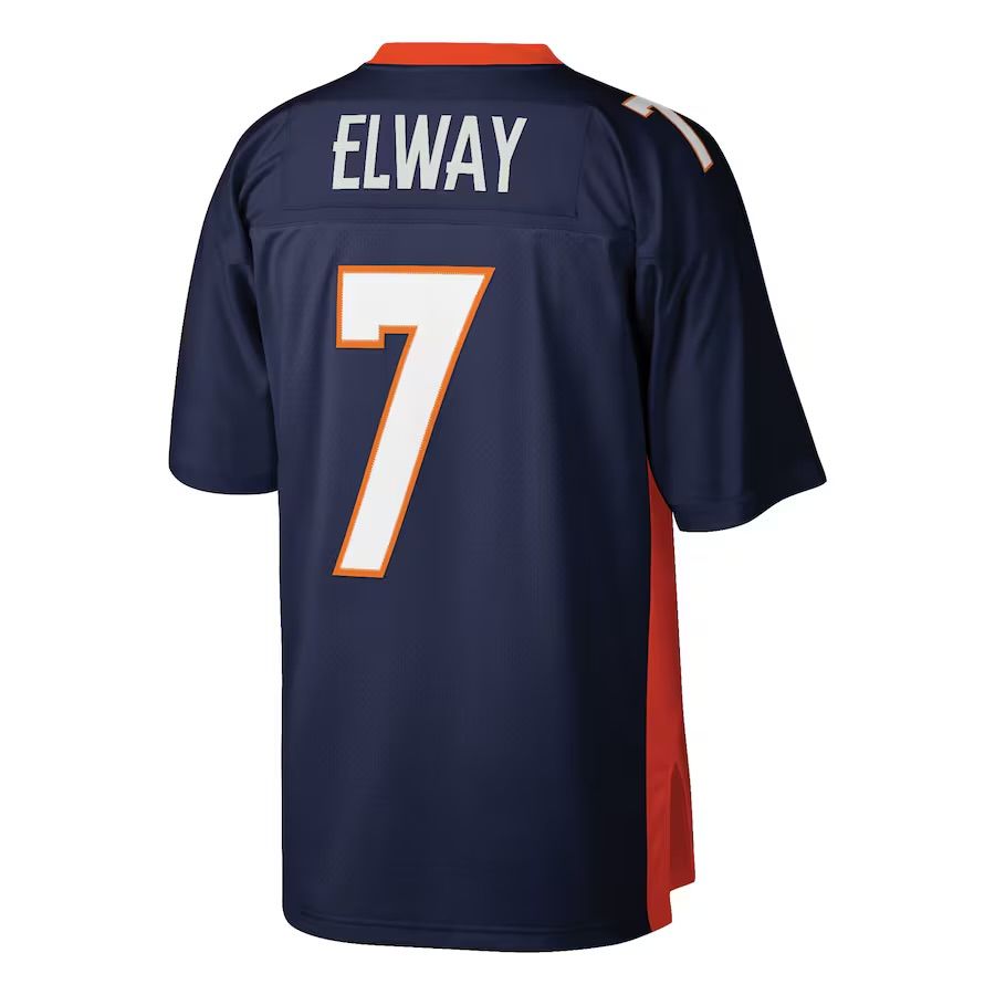 Denver Broncos - John Elway 1998 Navy Legacy Player Men's Jersey 3